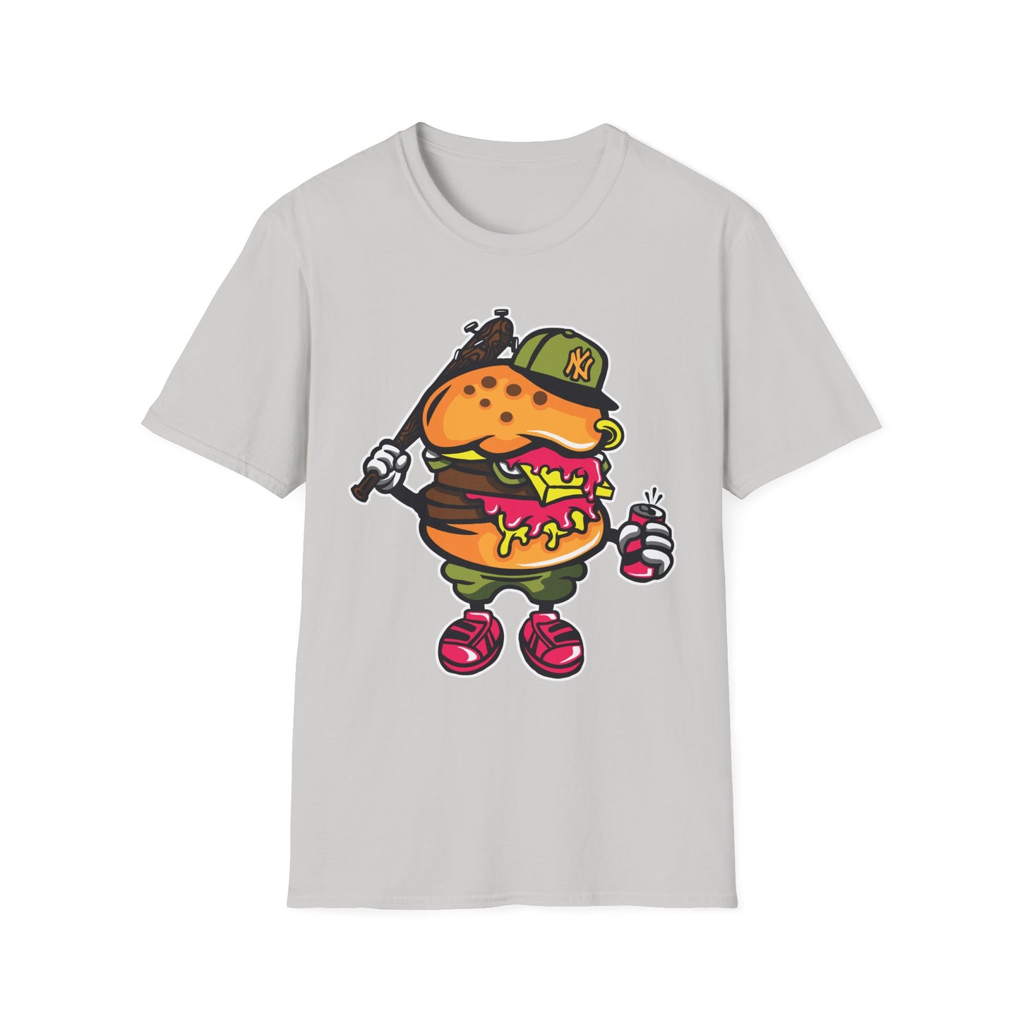 Unisex Cartoon T Shirt Funny Animation Tee Gildan Softstyle 64000 100 Percent Cotton