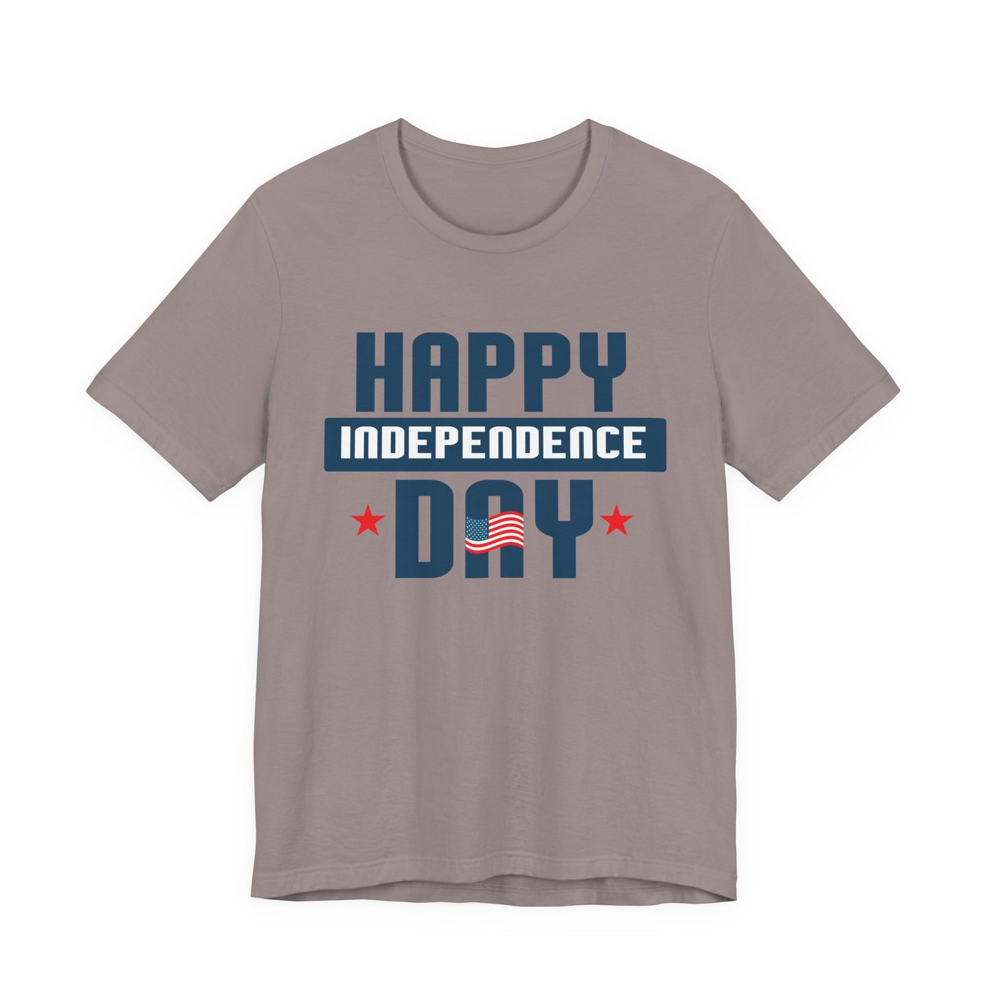 Happy Independence Day Graphic Unisex Cotton T-Shirt 017
