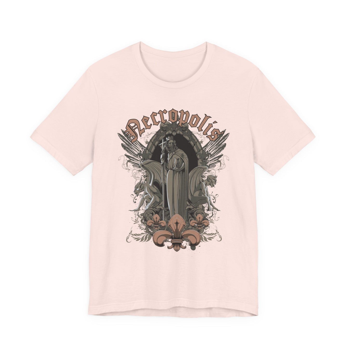 Gothic Skull Graphic Unisex Cotton T-Shirt r7