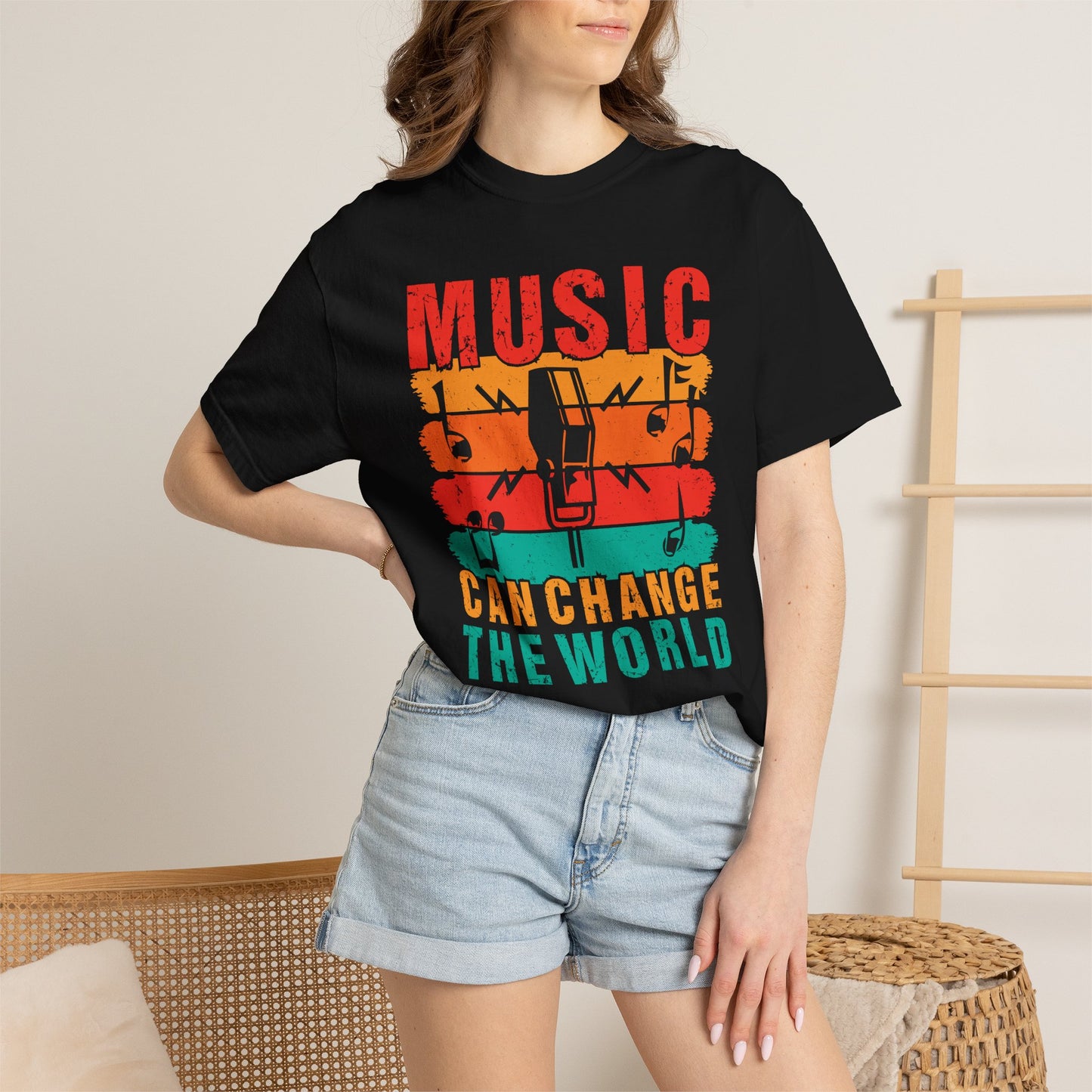 Music Graphic Design Unisex Cotton T-shirt 089
