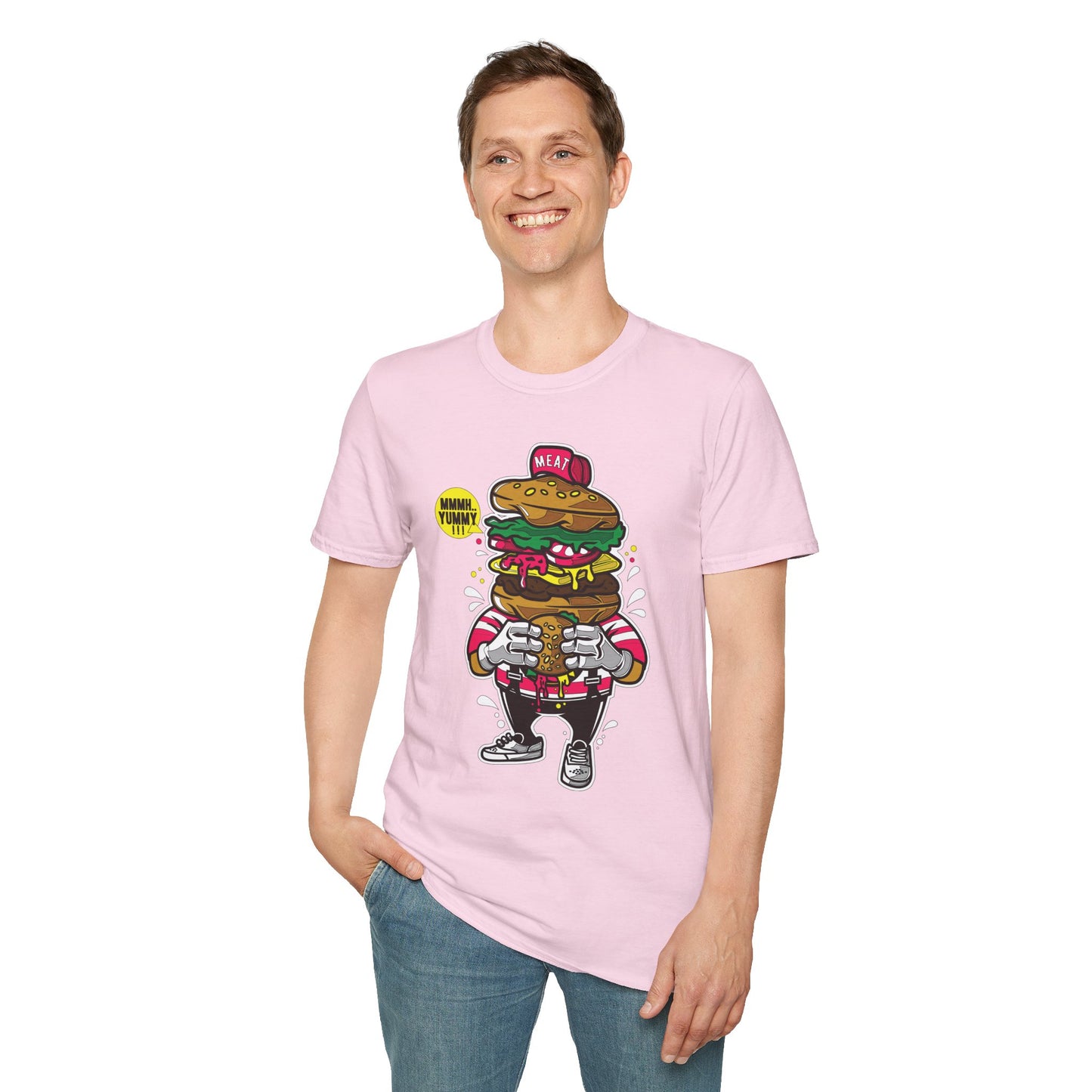 Cartoon T Shirt Animation T Shirt Funny Tee Unisex Gildan Softstyle 64000 Ring Spun Cotton