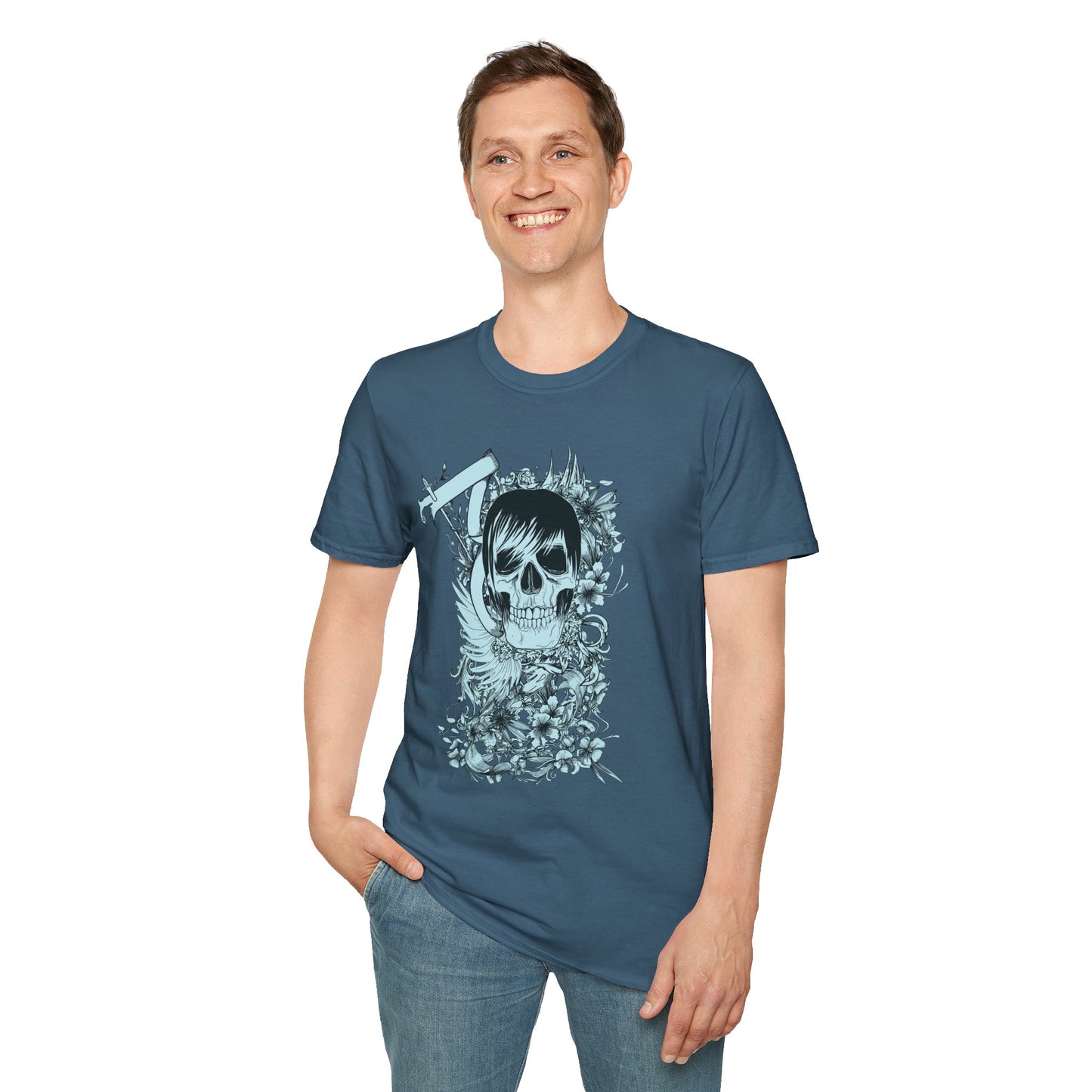 Skull T Shirt, Skull Design Shirt, Skull Art Tee Shirt, T-shirt with Skull 5