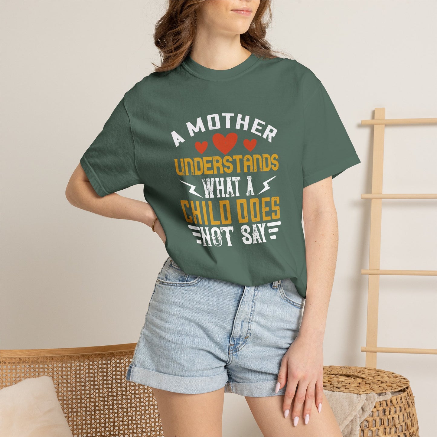Mom T-shirt Mother Day Mama Tee Unisex Comfort Colors Garment-Dyed Cotton h56