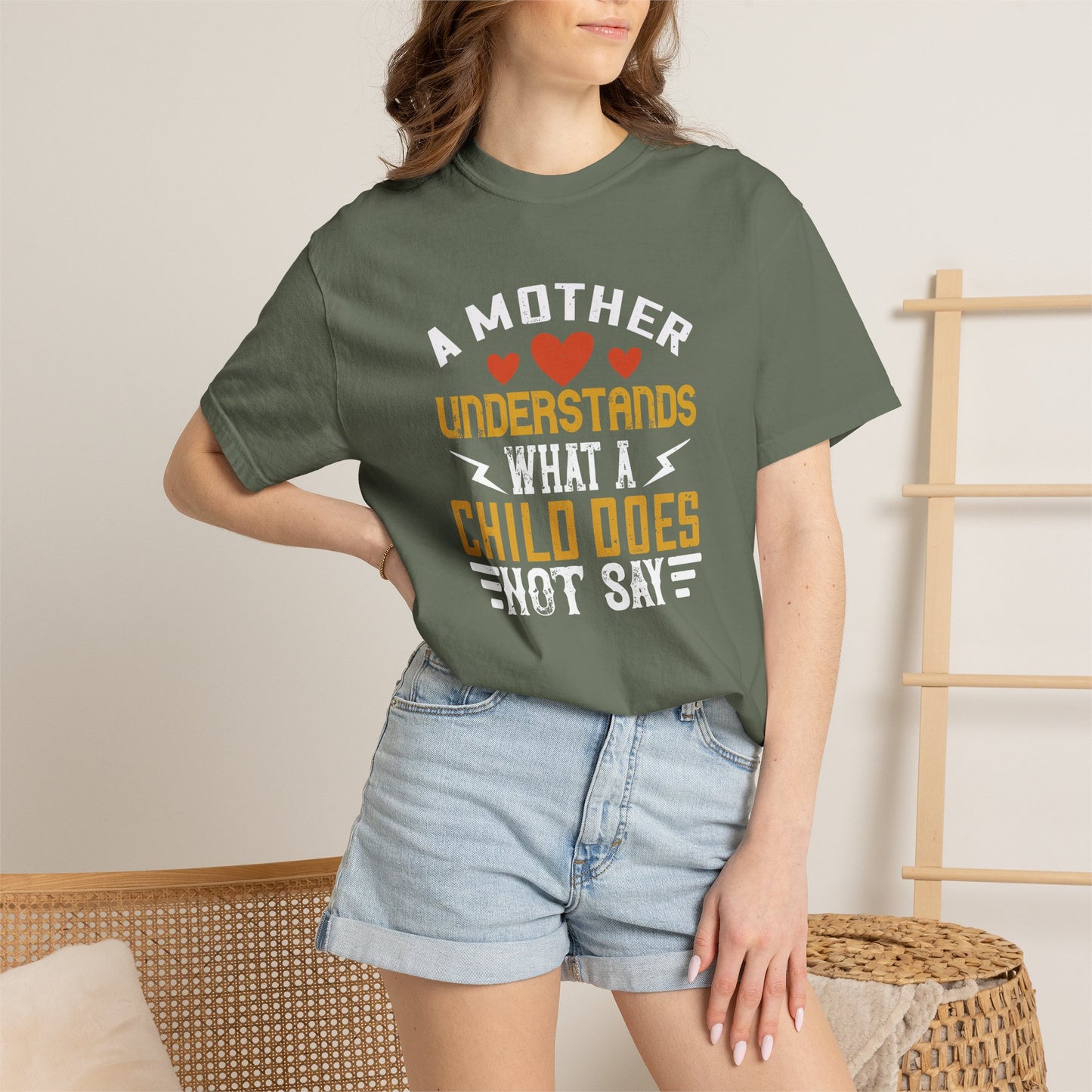 Mom T-shirt Mother Day Mama Tee Unisex Comfort Colors Garment-Dyed Cotton h56