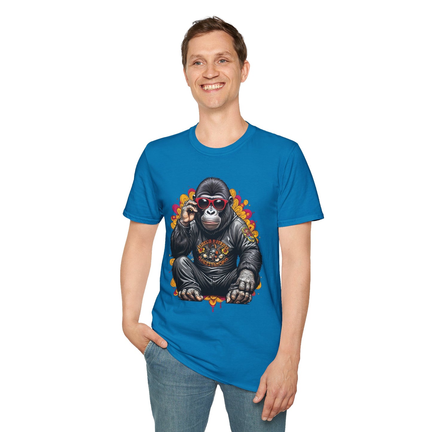 Animals Tees, Funny Animals Shirt, T Shirts with Funny Animals, T-Shirt with Gorilla, Monkey Tees