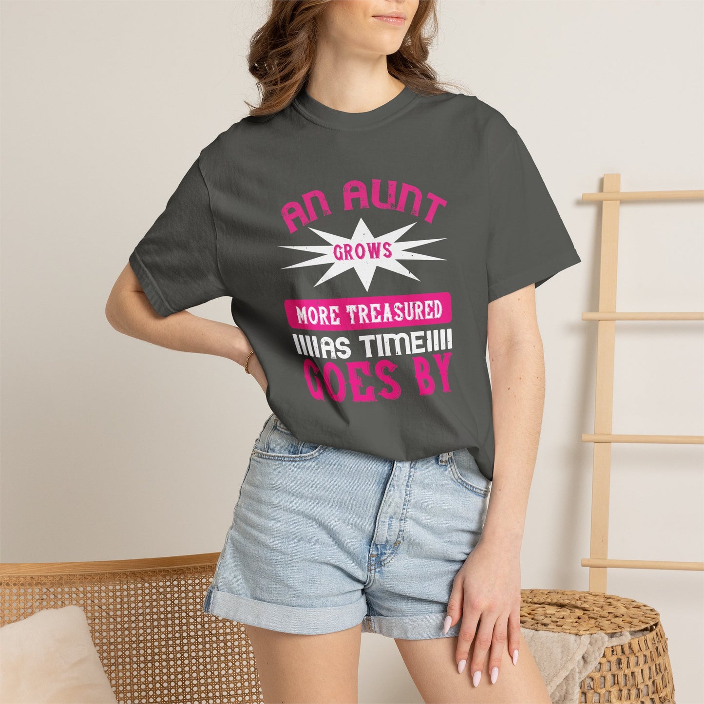 An Aunt T-shirt Mother Day Mama Tee Unisex Comfort Colors Garment-Dyed Cotton h62
