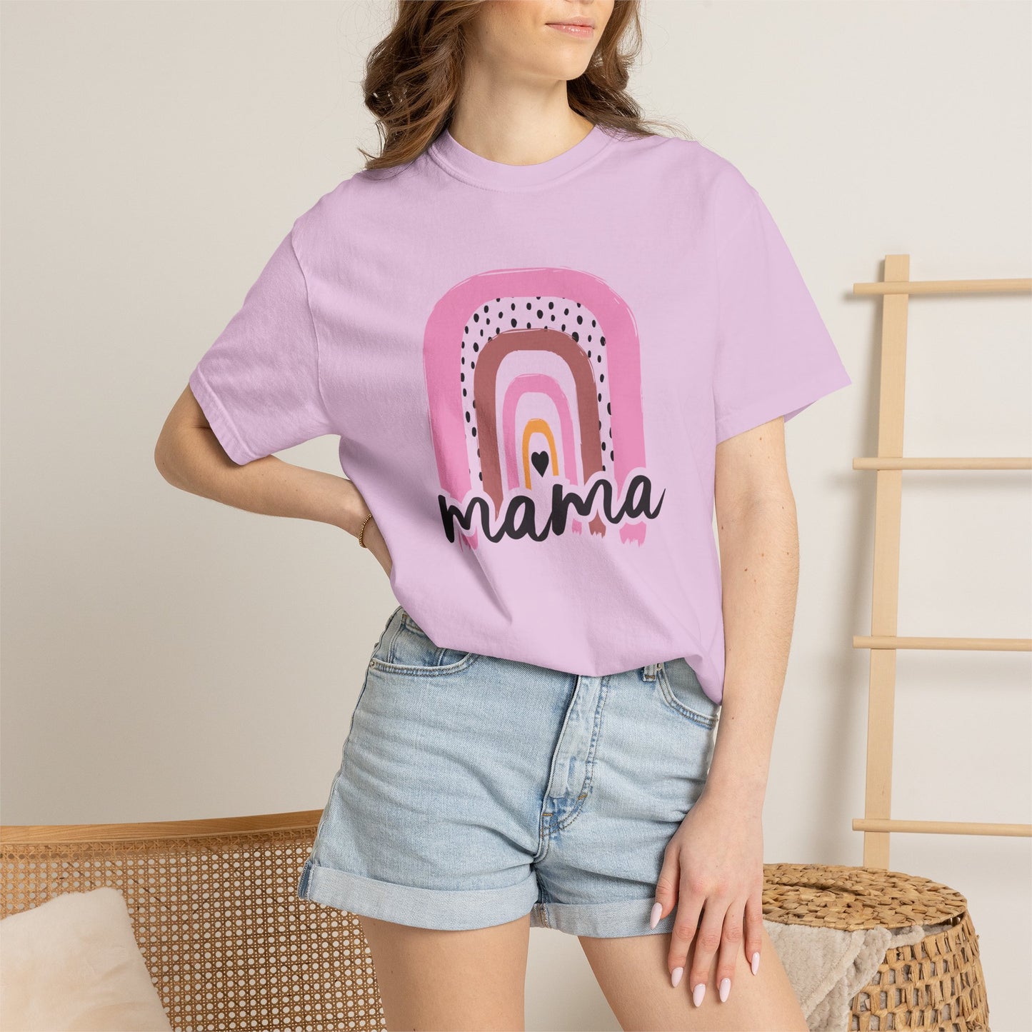 Mom T-shirt Mother's Day Mama Tee Unisex Comfort Colors Garment-Dyed Cotton h24