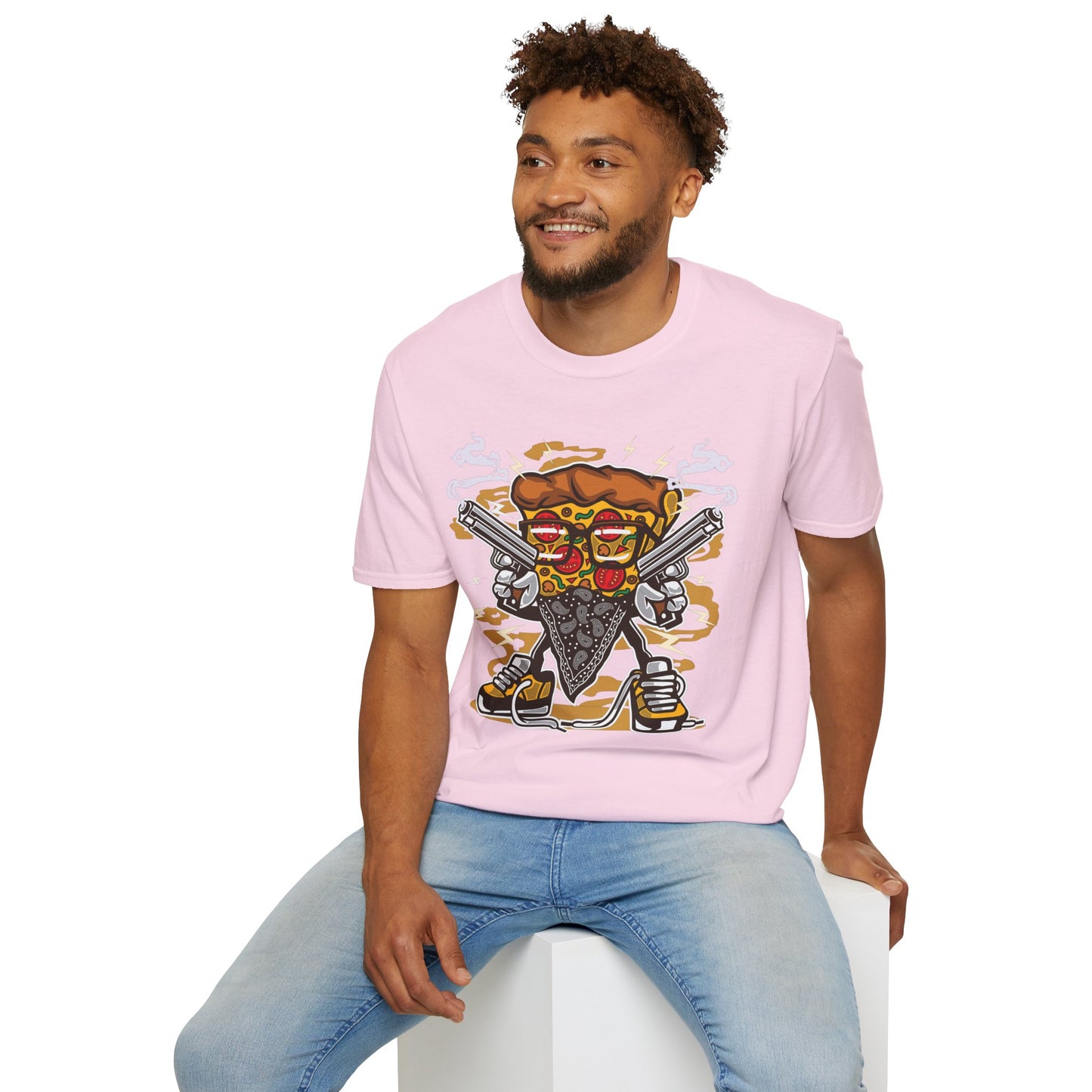 Cartoon Animation Tee Shirt Unisex Funny Graphic Gildan Softstyle 64000 Cotton Tee