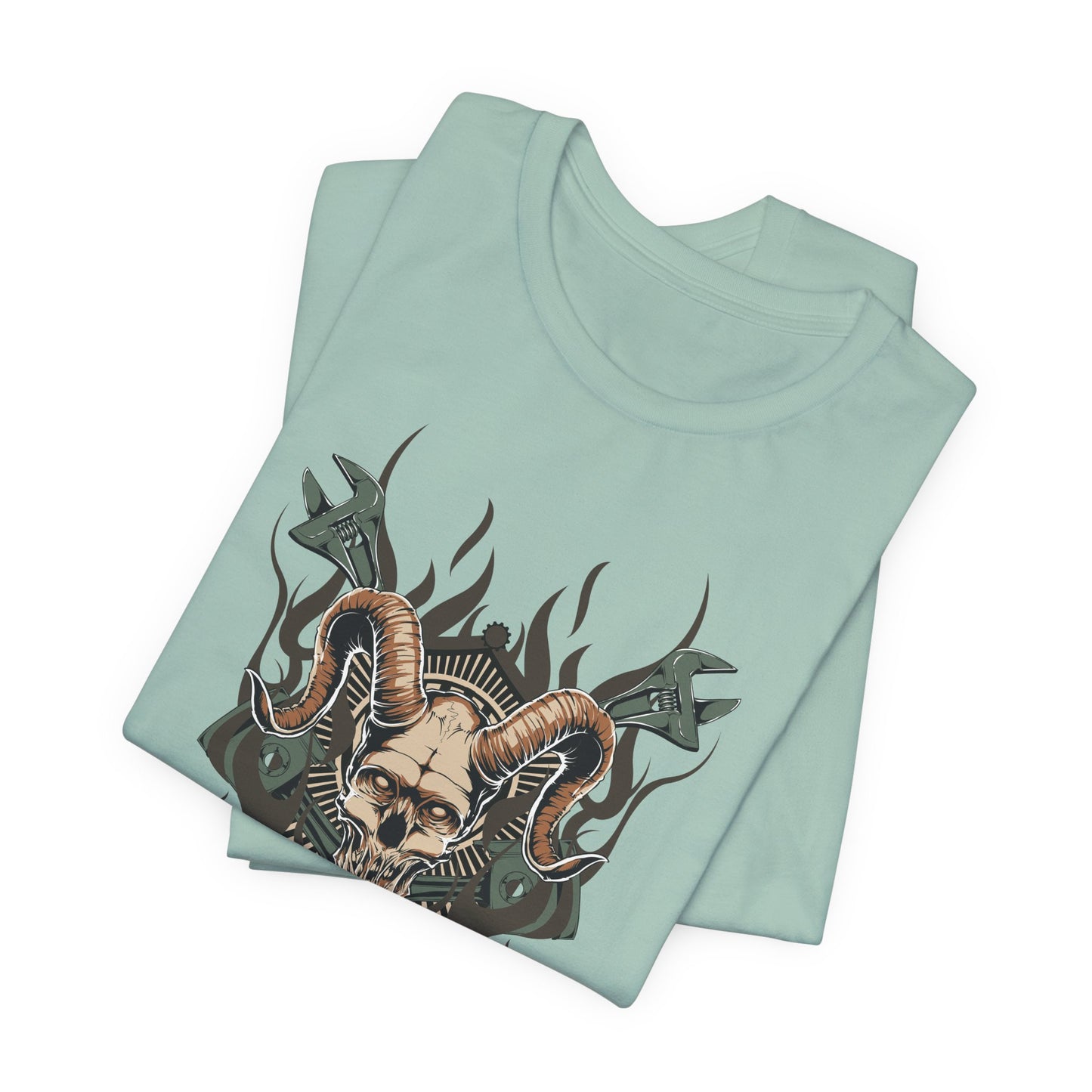 Gothic Skull Graphic Design Unisex Cotton Tee Art-49