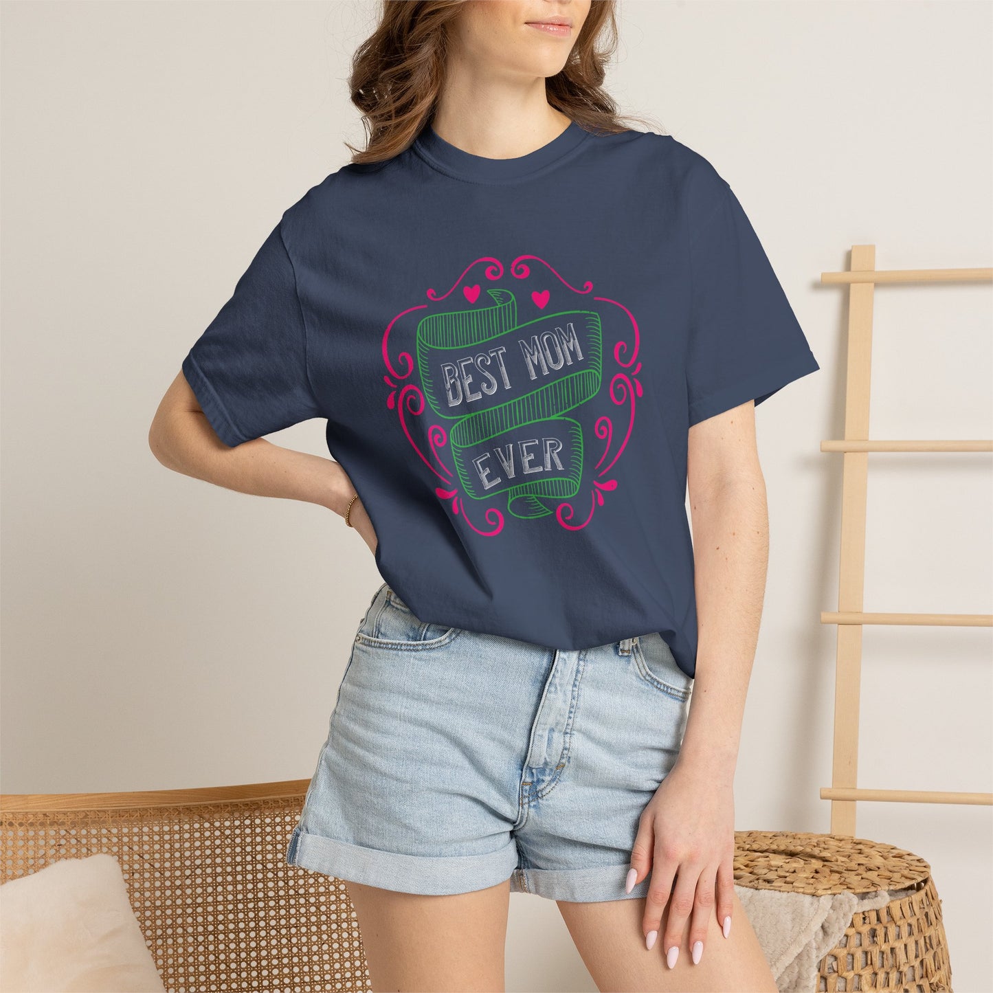 Mom T-shirt Mother Day Mama Tee Unisex Comfort Colors Garment-Dyed Cotton h64
