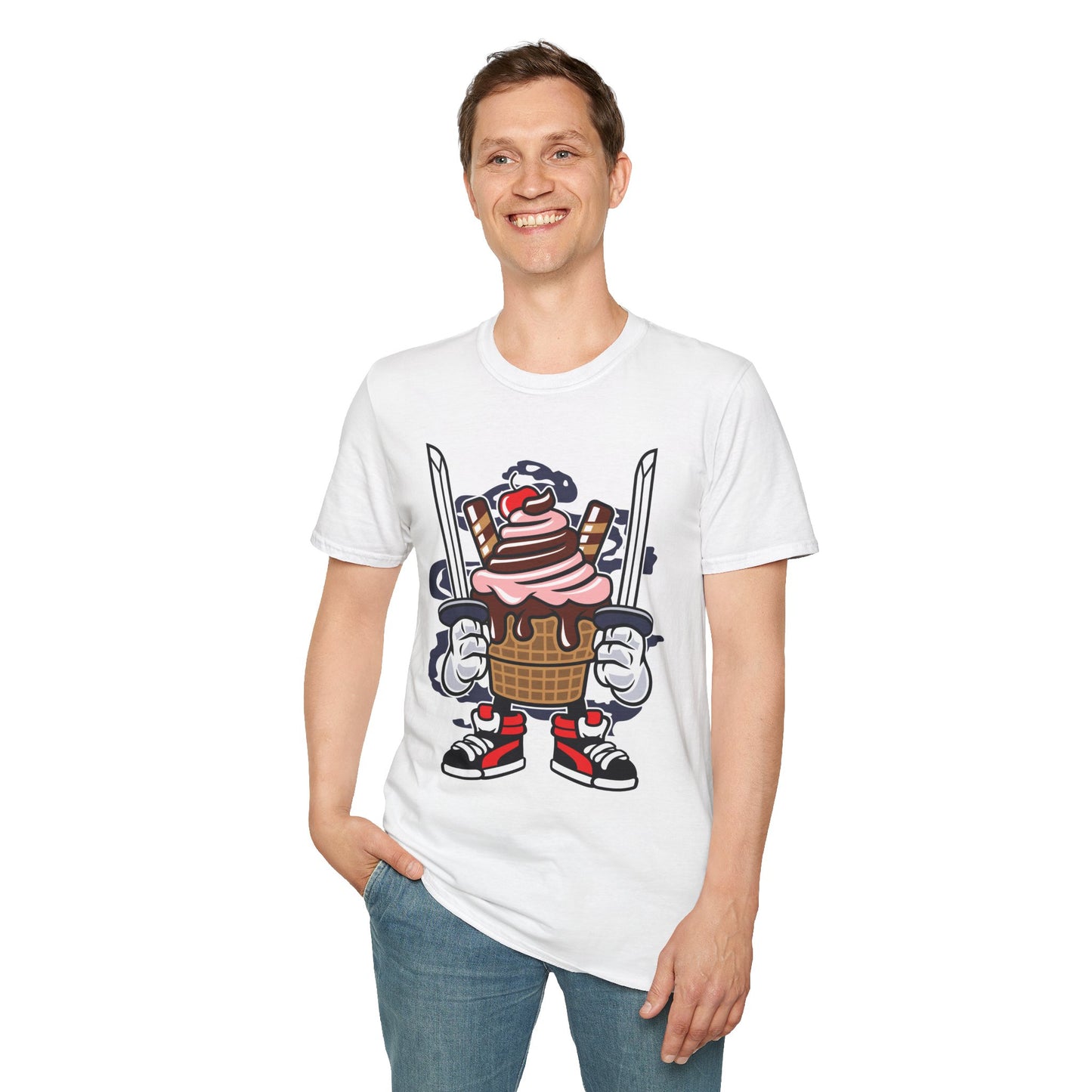 Cartoon T Shirt Unisex Animation Tee Funny Tee Gildan Softstyle 64000 Ring Spun Cotton 99