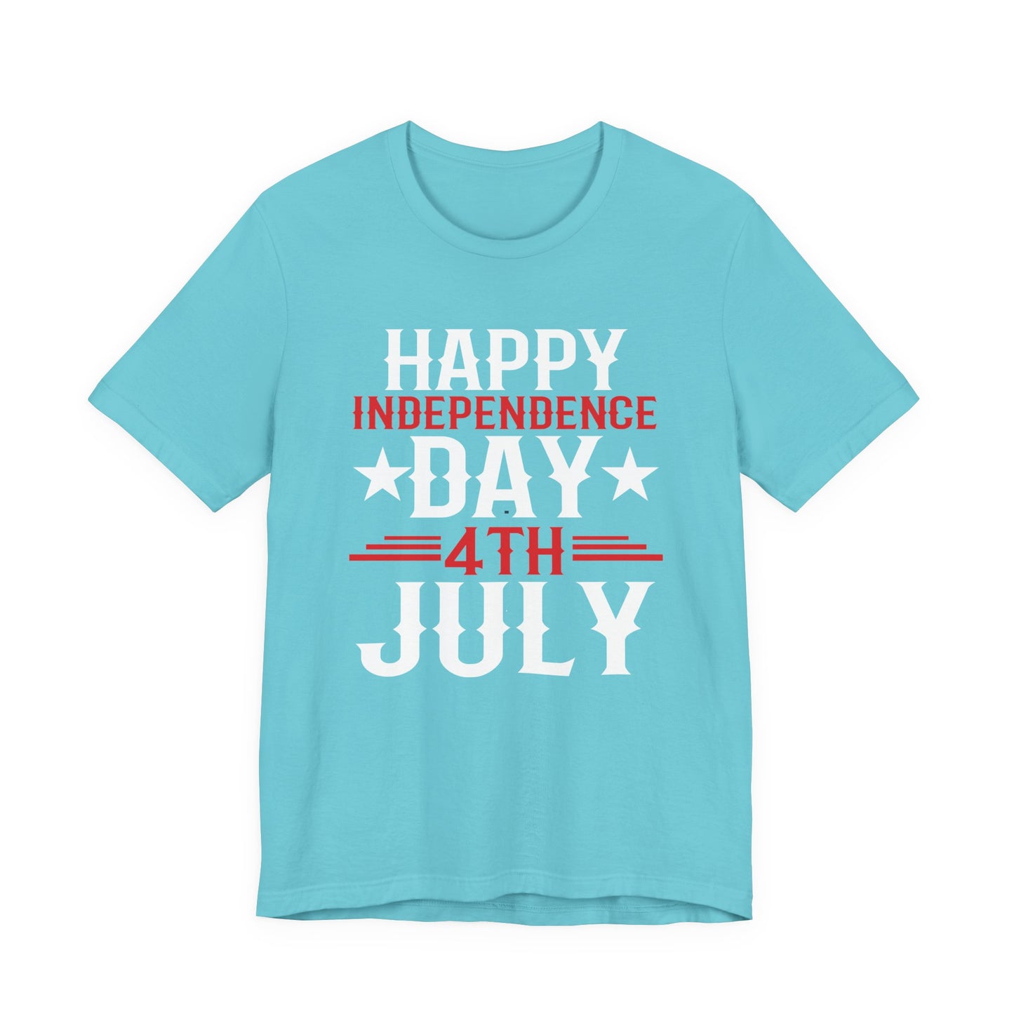 Happy Independence Day Graphic Unisex Cotton T-Shirt 016