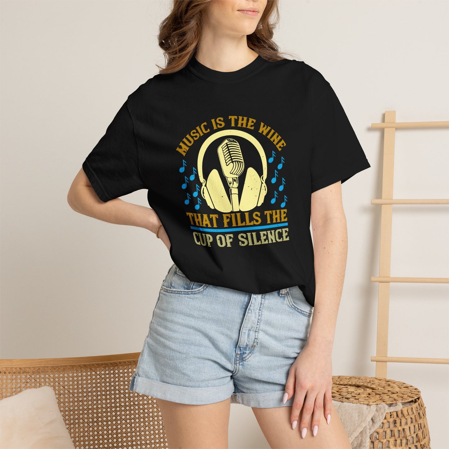 Music Graphic Design Unisex Cotton T-shirt m36