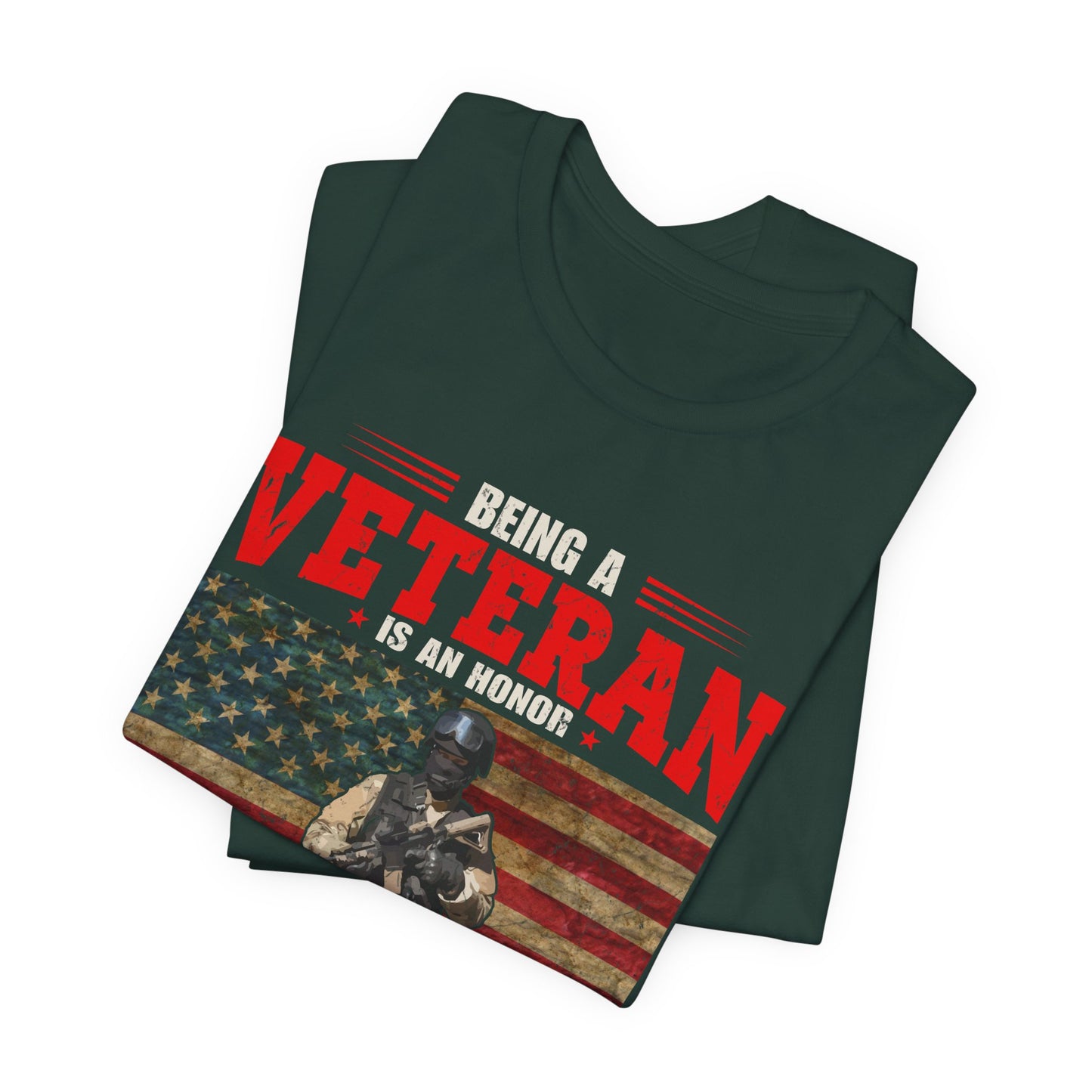 Veteran Grandpa T-Shirt American Flag Soldier Grandpa Unisex Cotton Tee v34