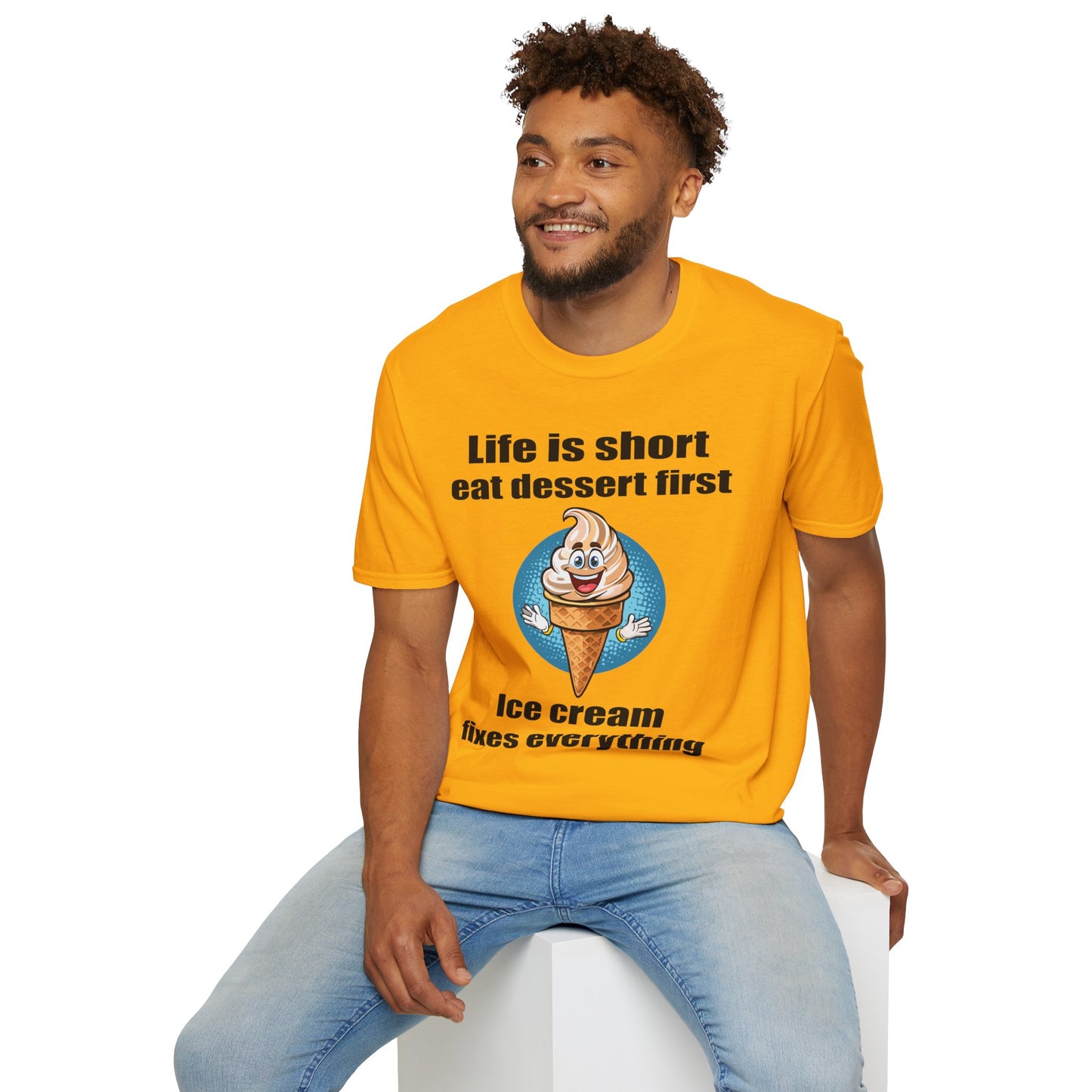Food Tees, Funny Food T Shirts, Funny T Shirts, Shirt with Food, Junk Food Tees, Shirt with Ice Cream, Ice Cream T-Shirt