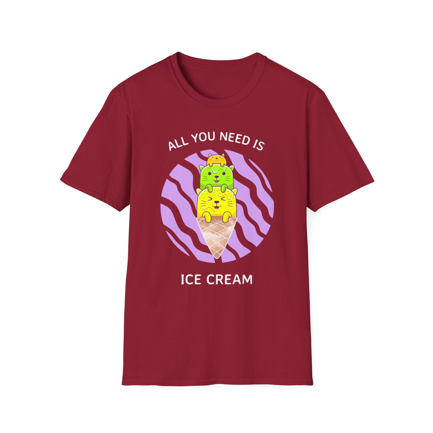 Food Tees, Funny Food T Shirts, Funny T Shirts, Shirt with Food, Junk Food Tees, Shirt with Ice Cream, Ice Cream T-Shirt