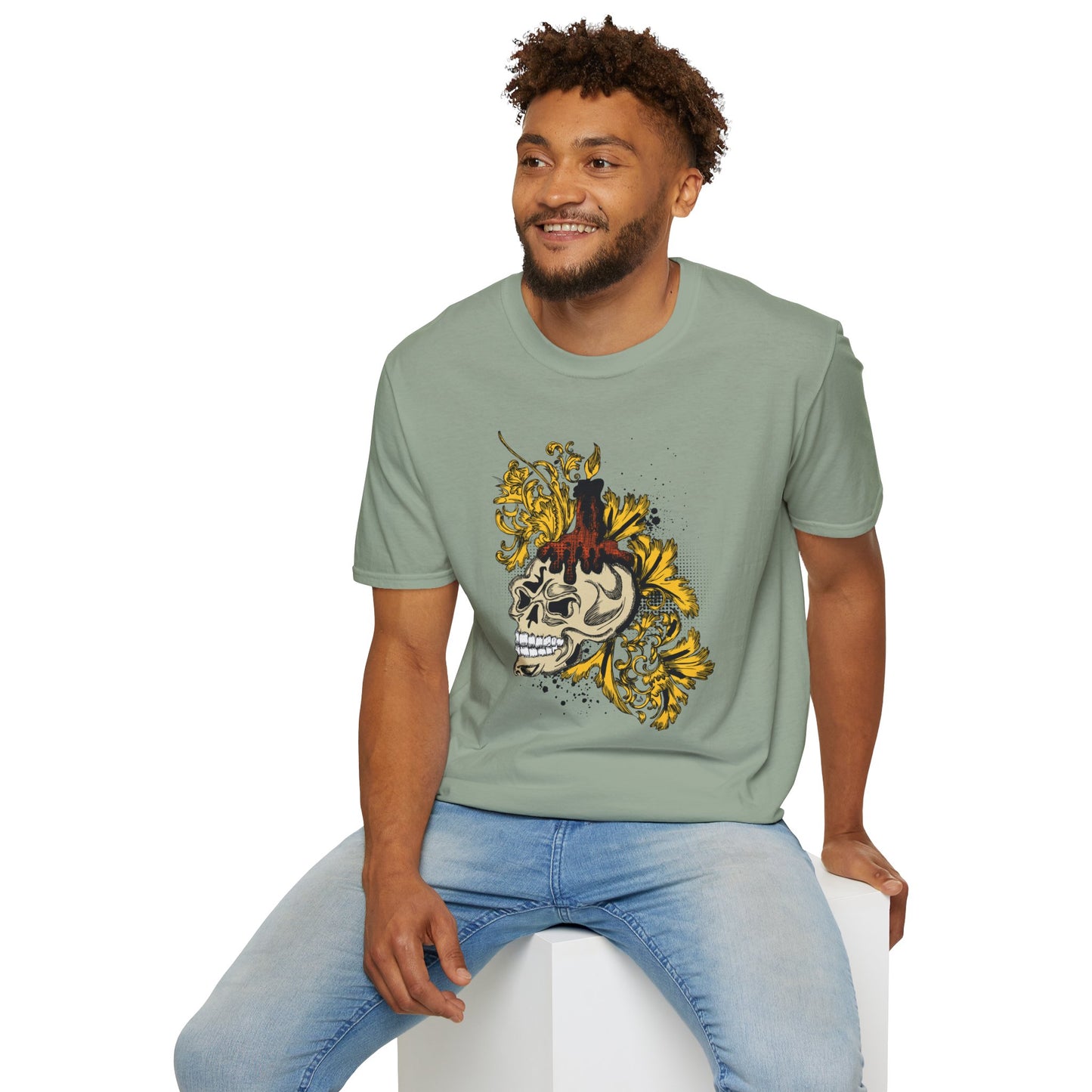 Skull T Shirt, Skull Design Shirt, Skull Art Tee Shirt, T-shirt with Skull 1