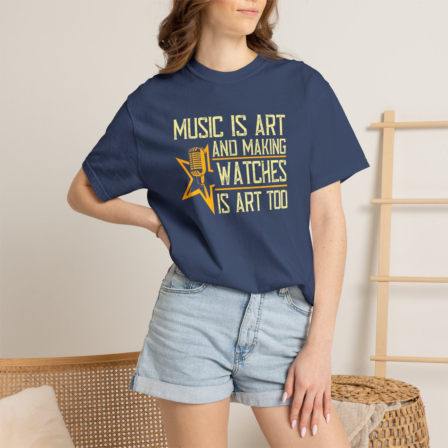 Music Graphic Design Unisex Cotton T-shirt m28