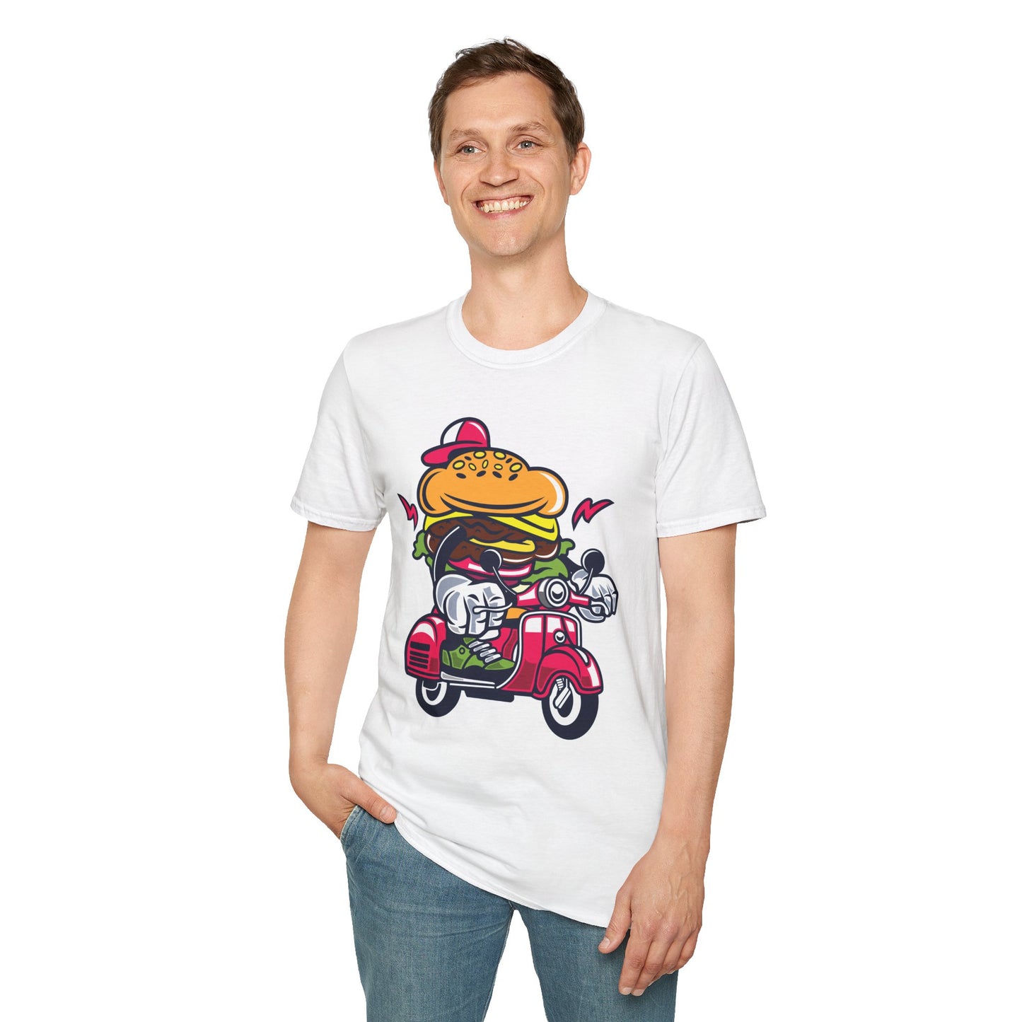Cartoon T Shirt Animation Tee Funny Unisex Softstyle Gildan 64000 100 Percent Ring Spun Cotton
