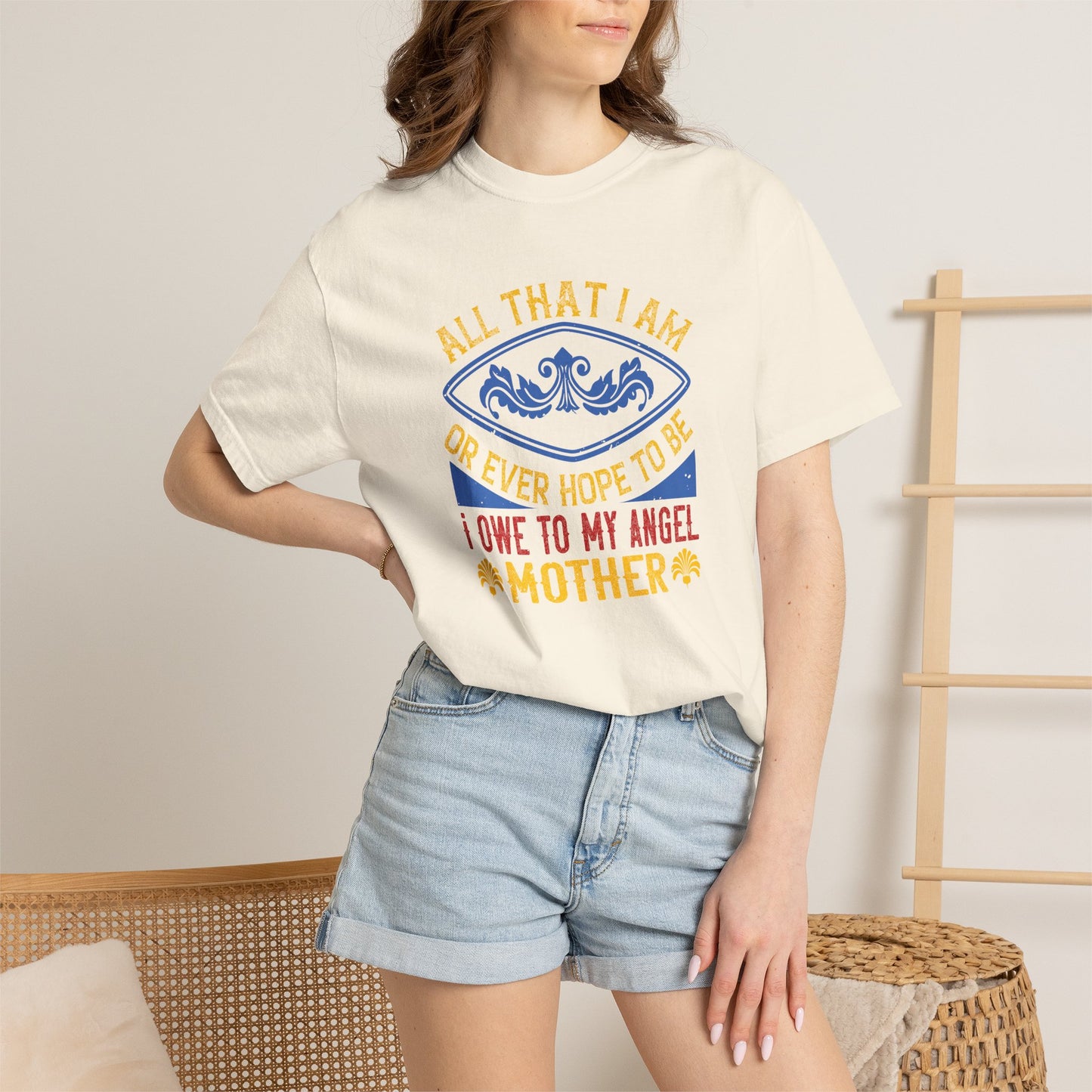 Mom T-shirt Mother Day Mama Tee Unisex Comfort Colors Garment-Dyed Cotton h61