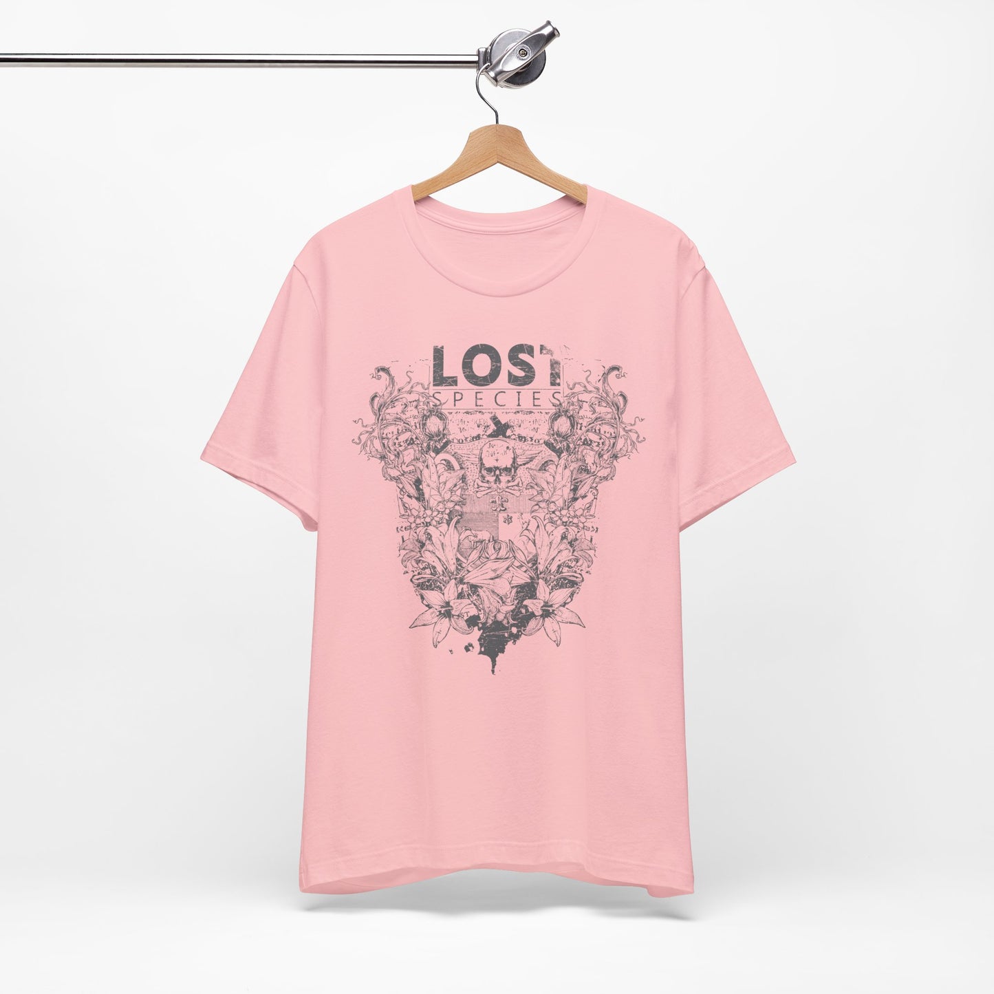 Lost Species Tee Floral Wildlife Illustration Rock Band T-Shirt A-7