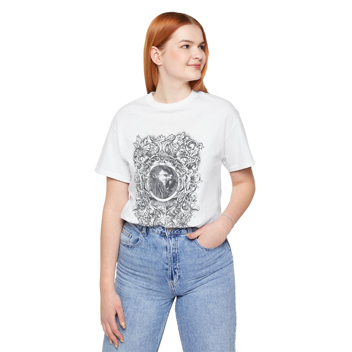Gothic Illustration Graphic Unisex Cotton T-Shirt r18