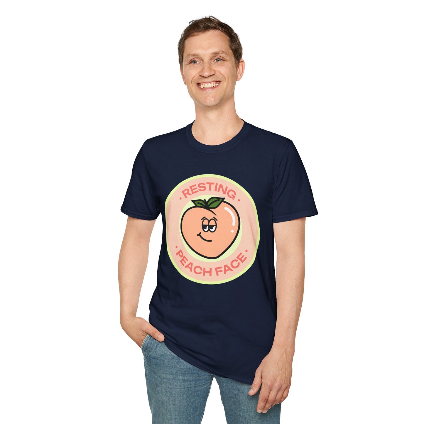 Food Tees, Funny Food T Shirts, Funny T Shirts, Shirt with Fruits, Shirt with Peach