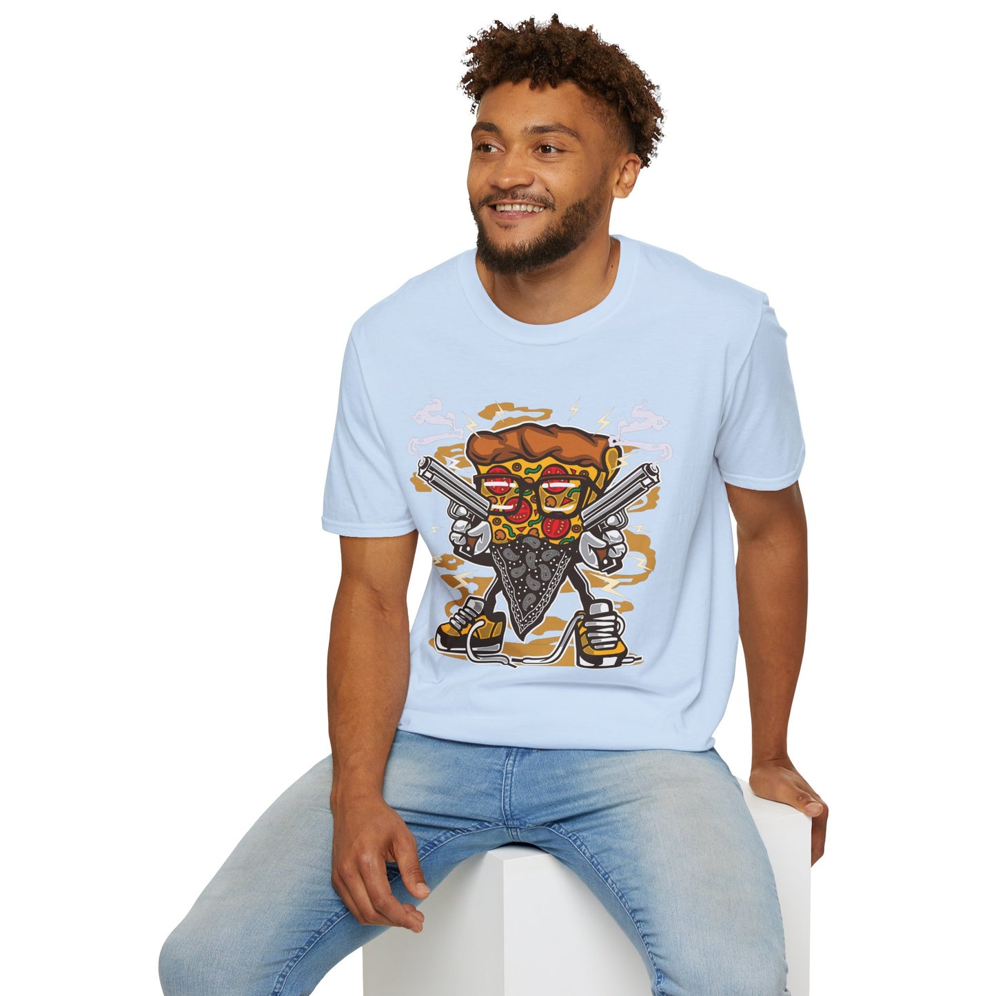 Cartoon Animation Tee Shirt Unisex Funny Graphic Gildan Softstyle 64000 Cotton Tee