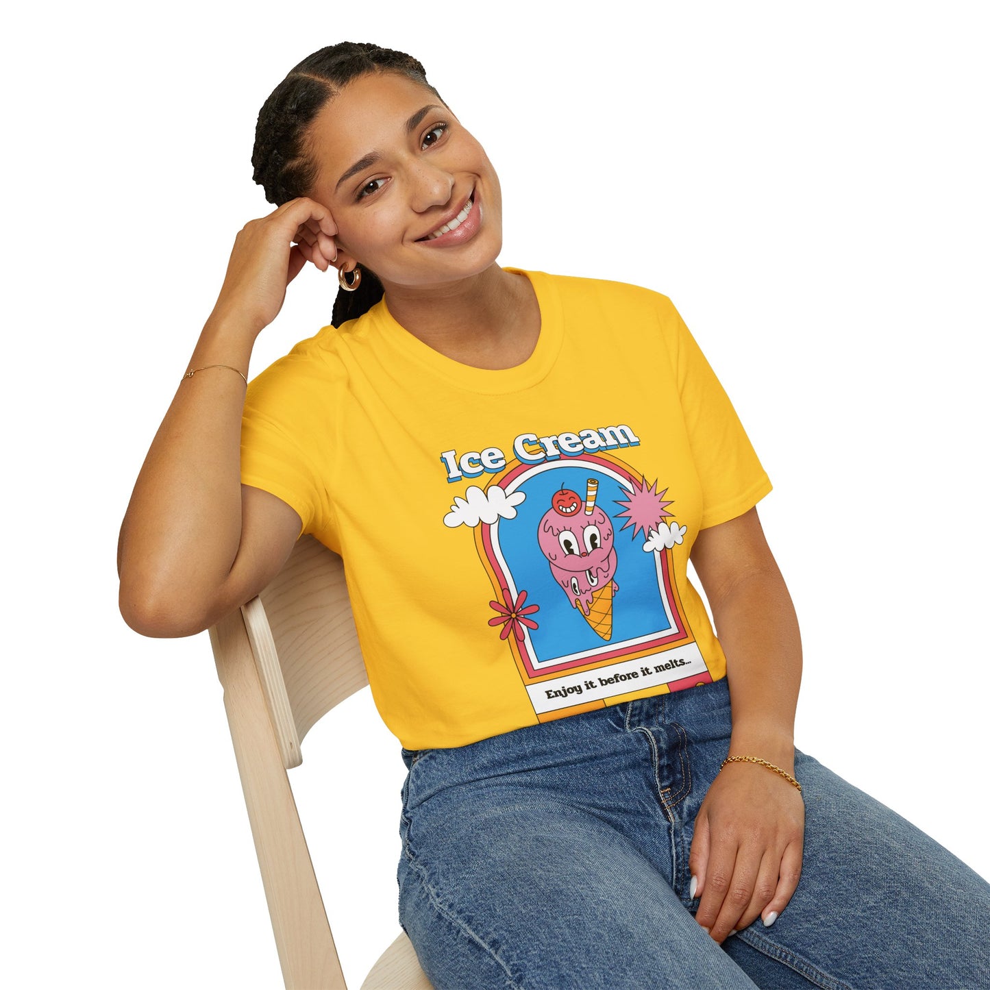 Food Tees, Funny Food T Shirts, Funny T Shirts, Shirt with Food, Junk Food Tees, Shirt with Ice Cream, Ice Cream T-Shirt