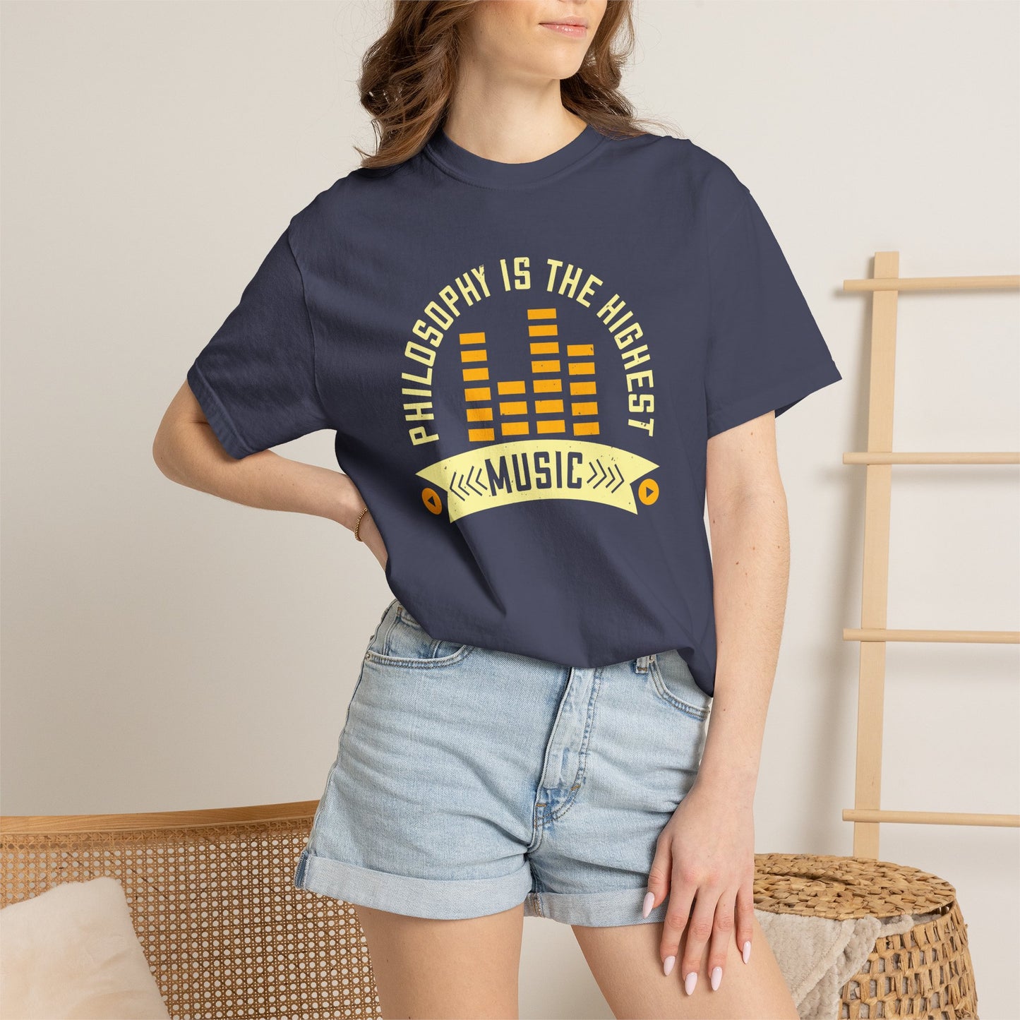 Music Graphic Design Unisex Cotton T-shirt  m42
