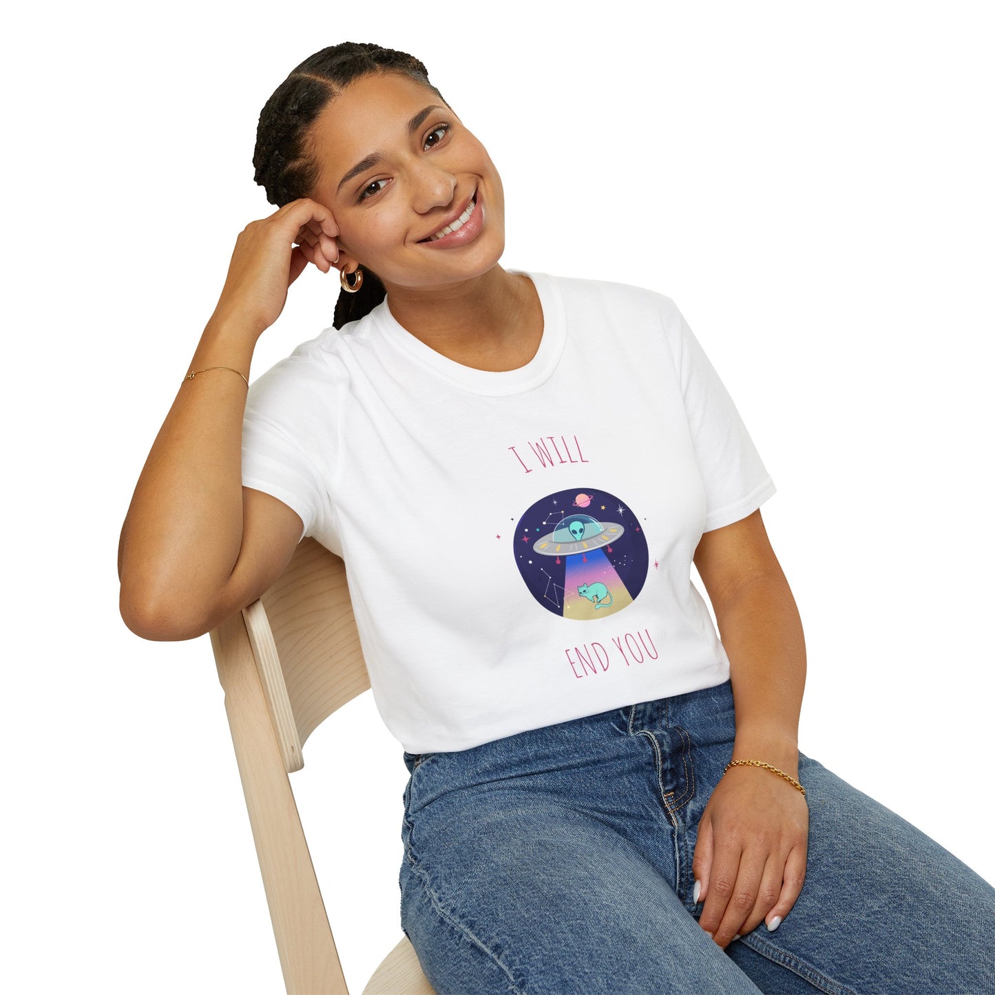 Funny T Shirts UFO Tees Funny Aliens Shirt