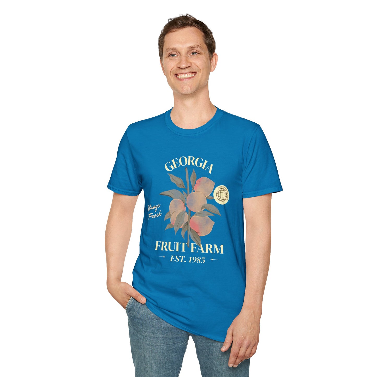 Food Tees, Funny Food T Shirts, Funny T Shirts, Shirt with Fruits, Shirt with Peach