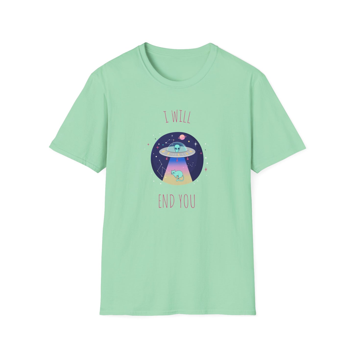 Funny T Shirts UFO Tees Funny Aliens Shirt