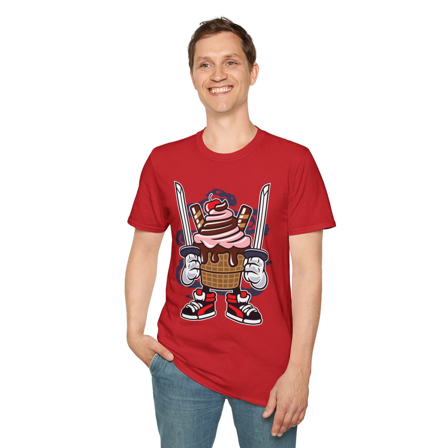 Cartoon T Shirt Unisex Animation Tee Funny Tee Gildan Softstyle 64000 Ring Spun Cotton 99