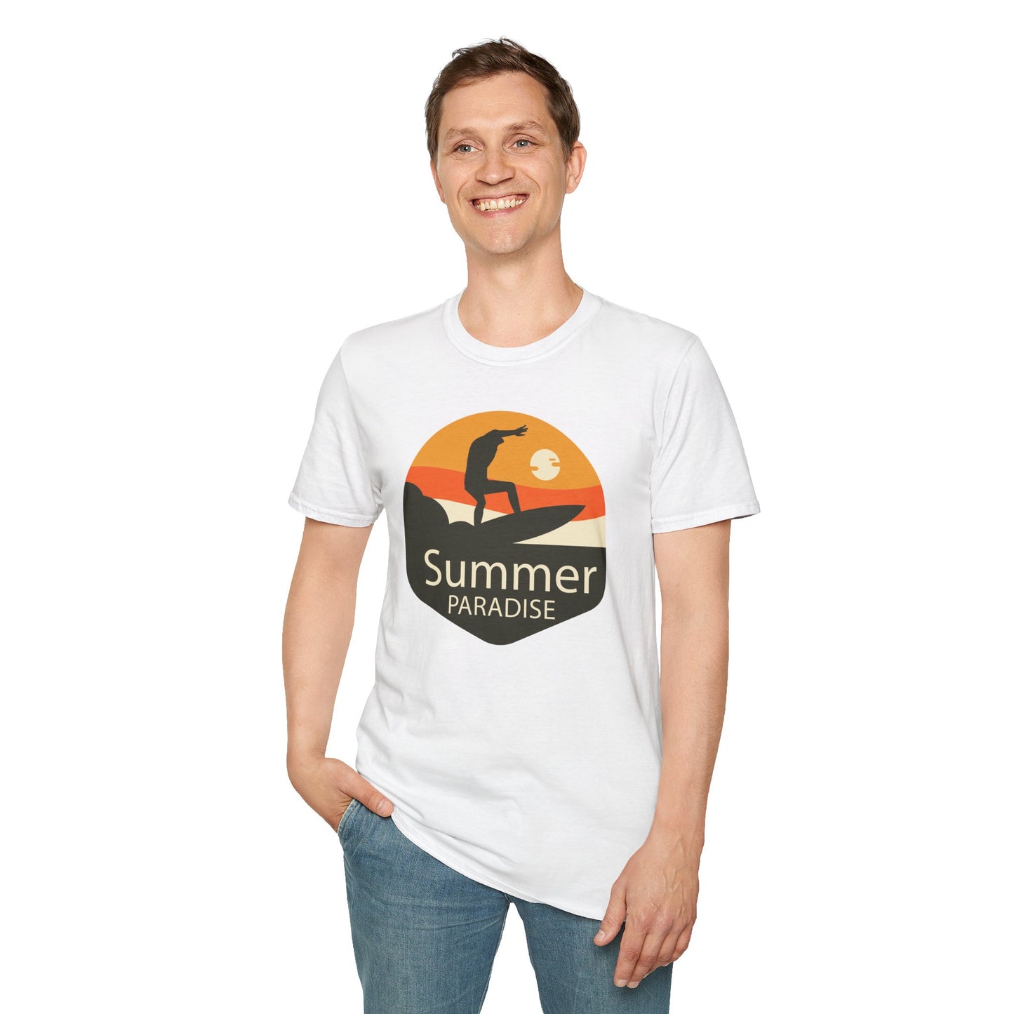 Summer T-Shirt, Summer Design Shirts, Art Tee Shirt with Summer Design - 4