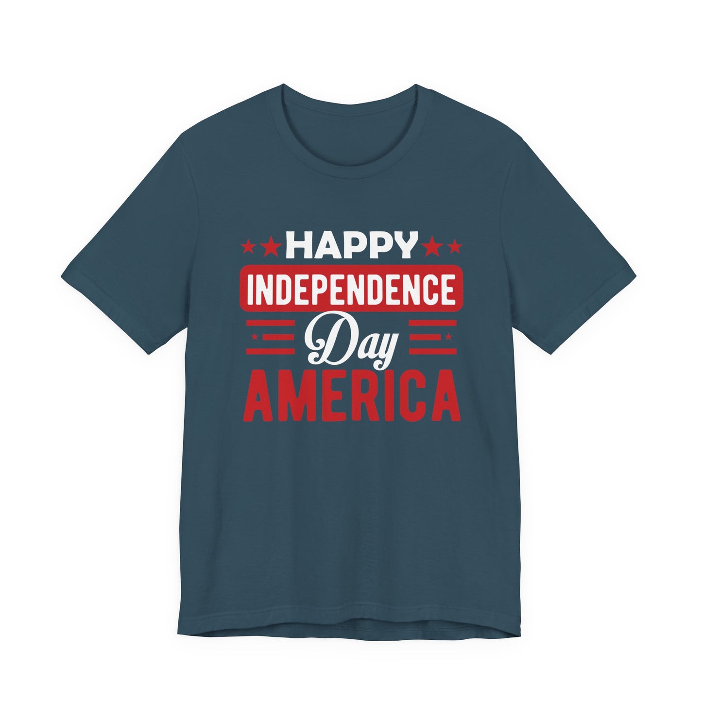 Happy Independence Day America Graphic Unisex Cotton T-Shirt 015