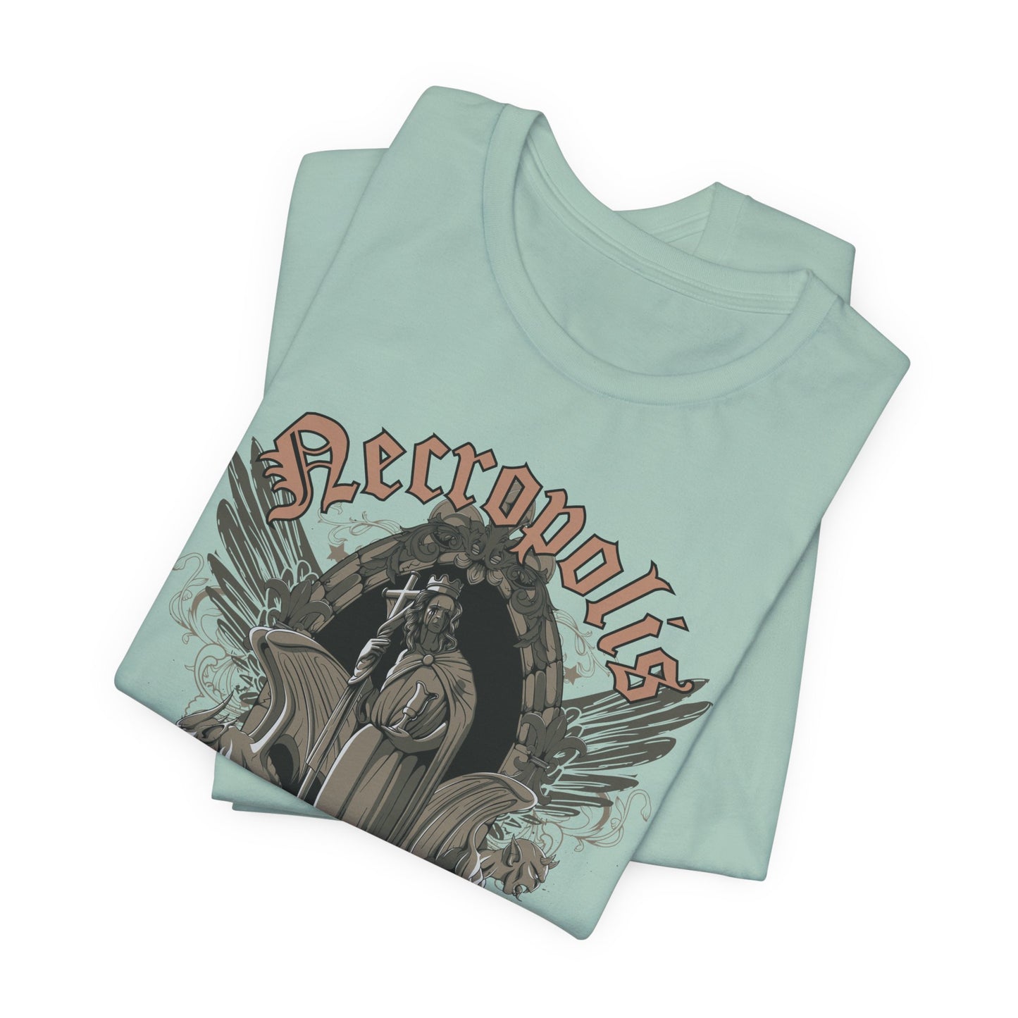 Gothic Skull Graphic Unisex Cotton T-Shirt r7