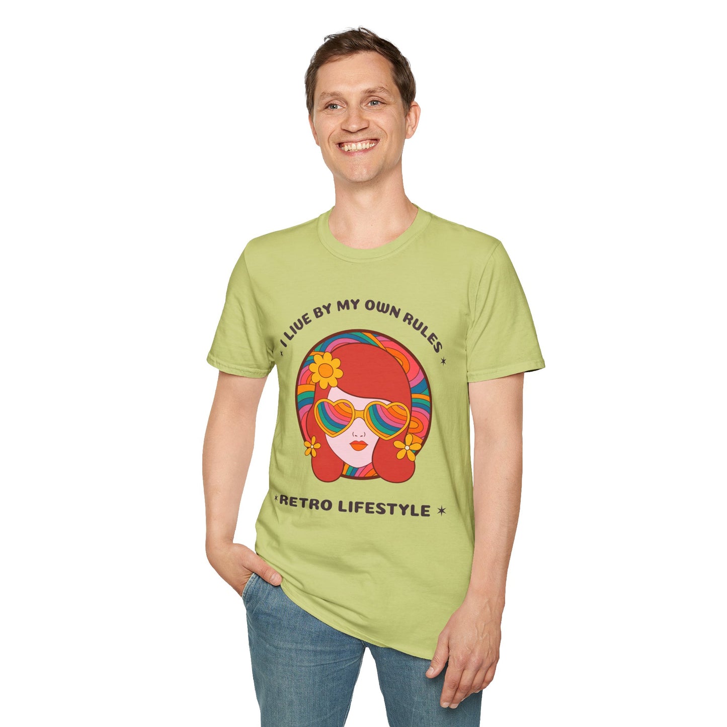 Retro T Shirt, Retro Design Shirt, Retro Art Tee Shirt, T-shirt with Retro Style