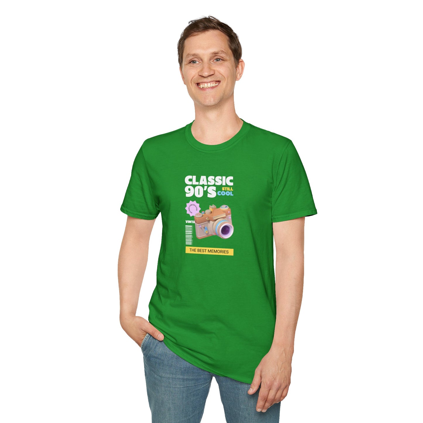90s Camera T-Shirt Classic 90s Cool Unisex Cotton Retro Photography Tee