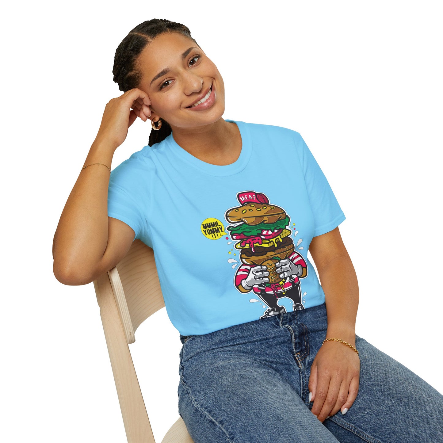 Cartoon T Shirt Animation T Shirt Funny Tee Unisex Gildan Softstyle 64000 Ring Spun Cotton