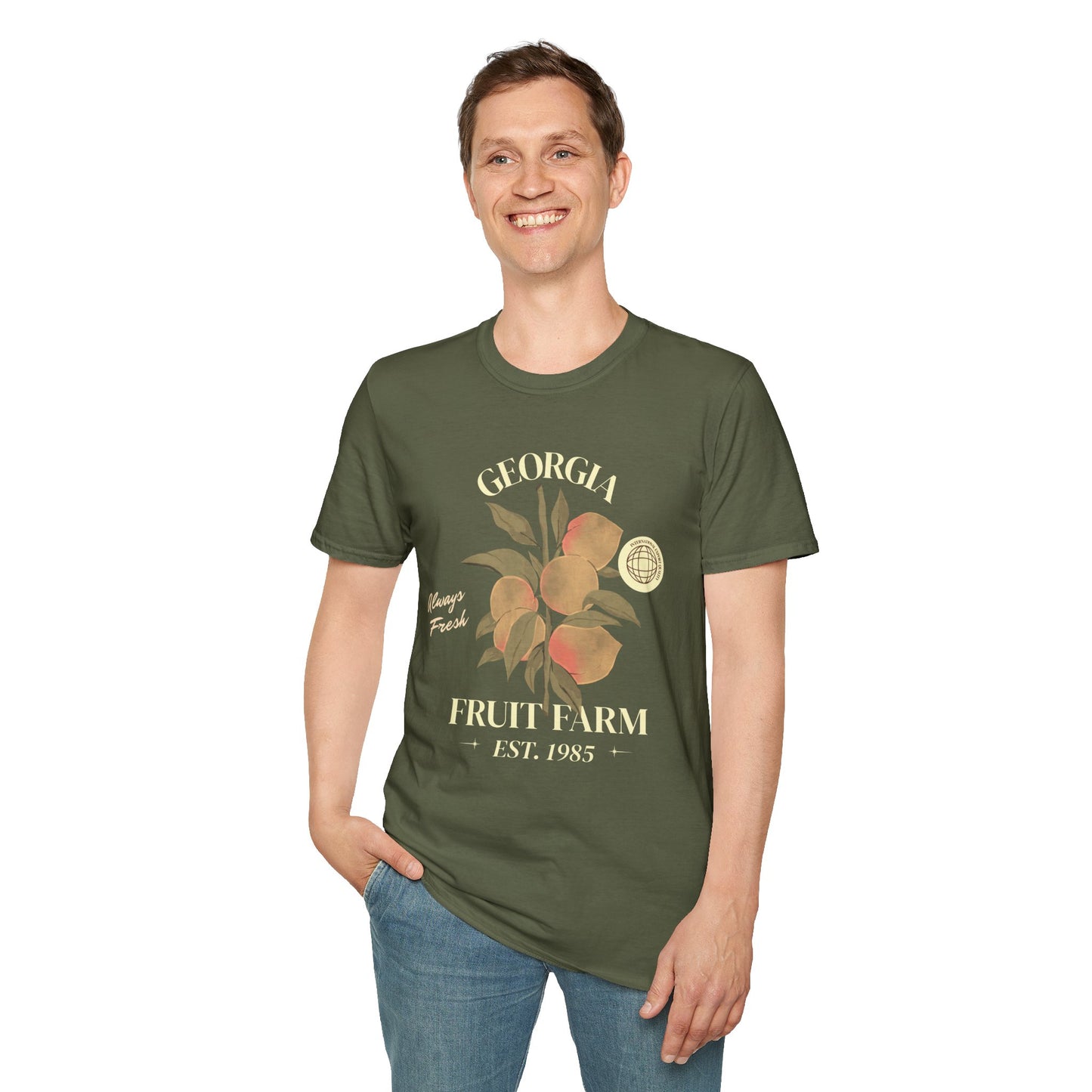 Food Tees, Funny Food T Shirts, Funny T Shirts, Shirt with Fruits, Shirt with Peach