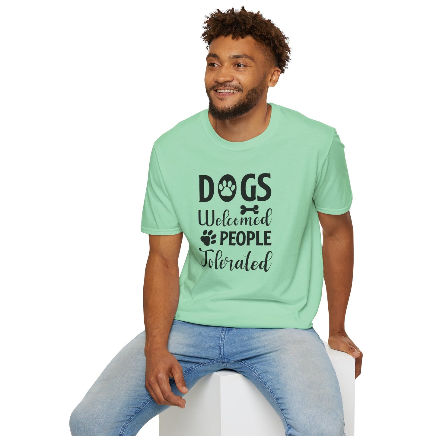 Dog Slogan T Shirts With Funny Words Tee Shirt Featuring Funny Quotes Unisex Gildan Softstyle 64000 Ringspun Cotton