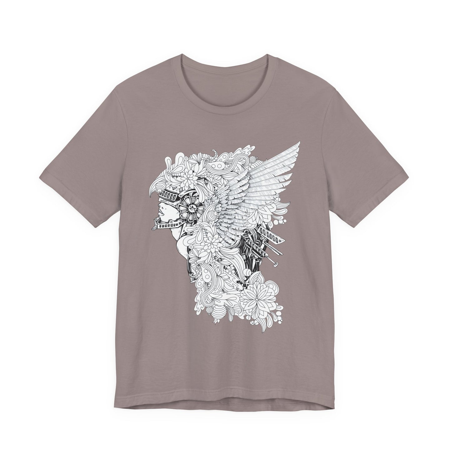 Eagle Illustration Graphic Unisex Cotton T-Shirt r26
