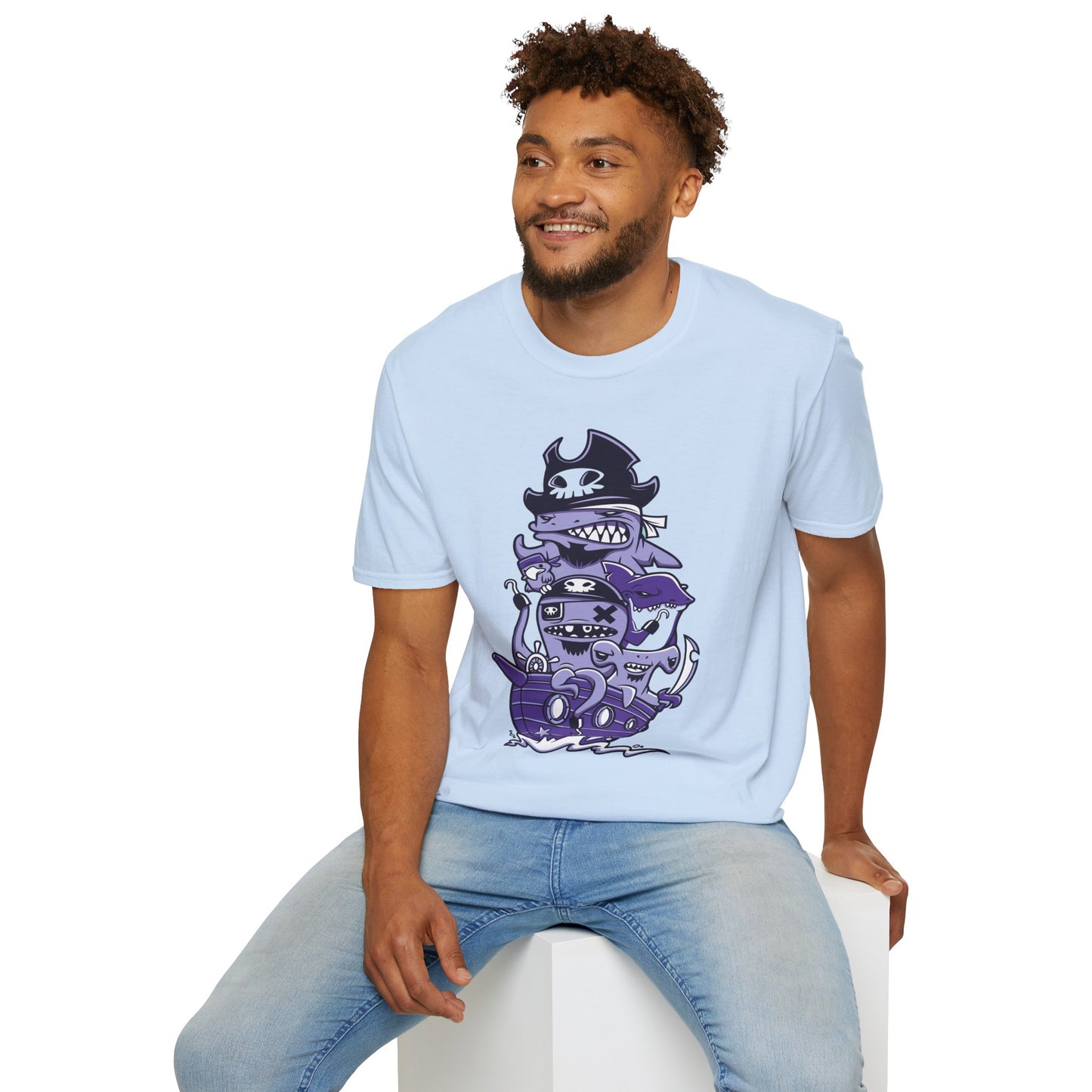 Cartoon T Shirt Animation Tee Unisex Softstyle 64000 100 Percent Ring Spun Cotton Funny Graphic Tee