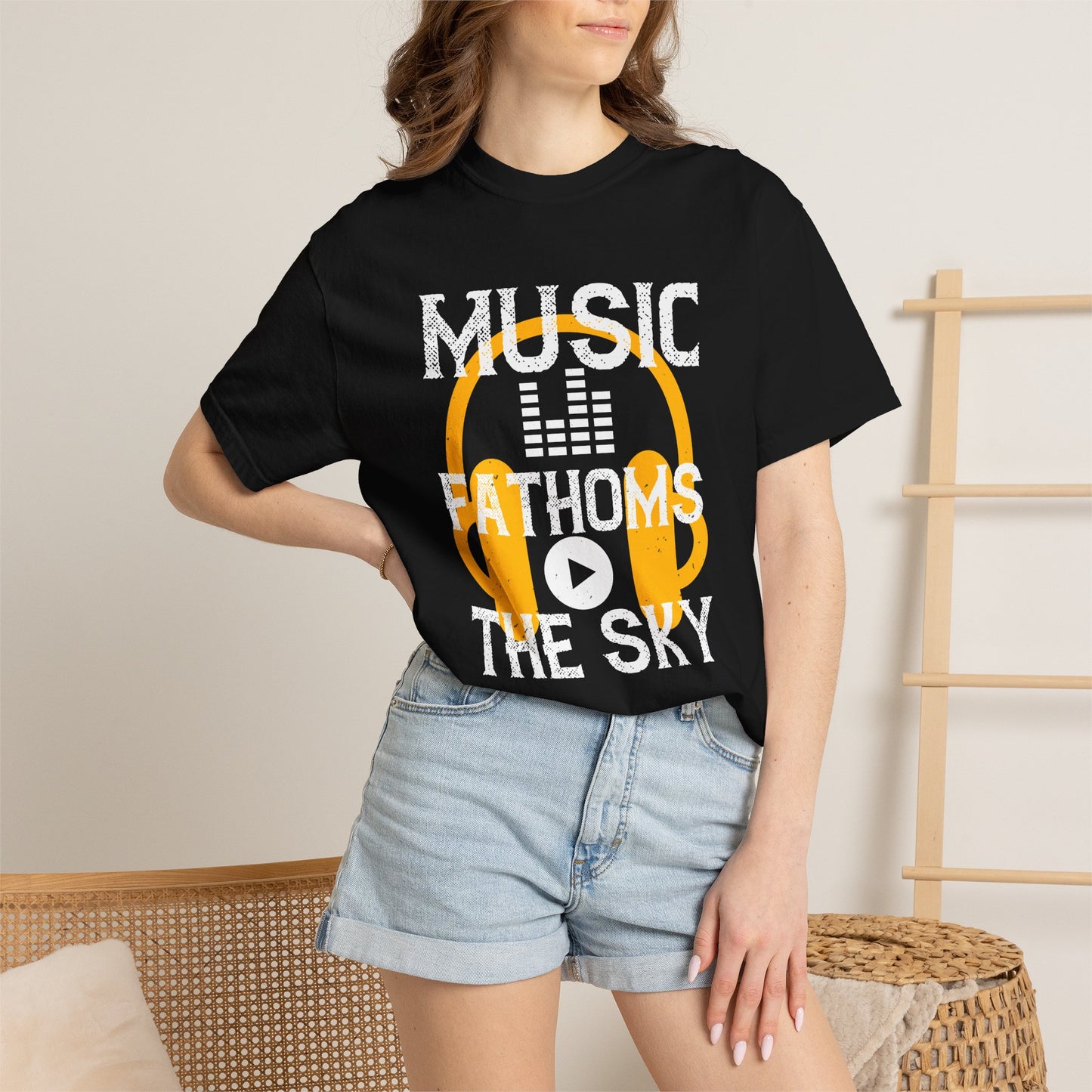 Music Graphic Design Unisex Cotton T-shirt m24