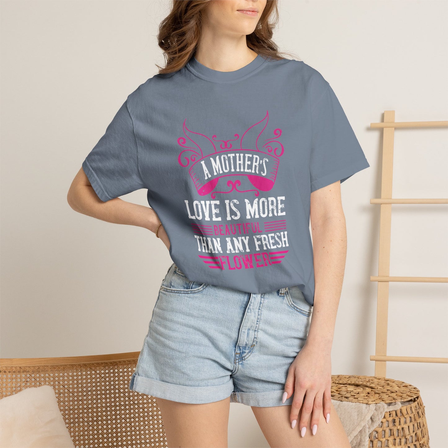 Mom T-shirt Mother Day Mama Tee Unisex Comfort Colors Garment-Dyed Cotton h59