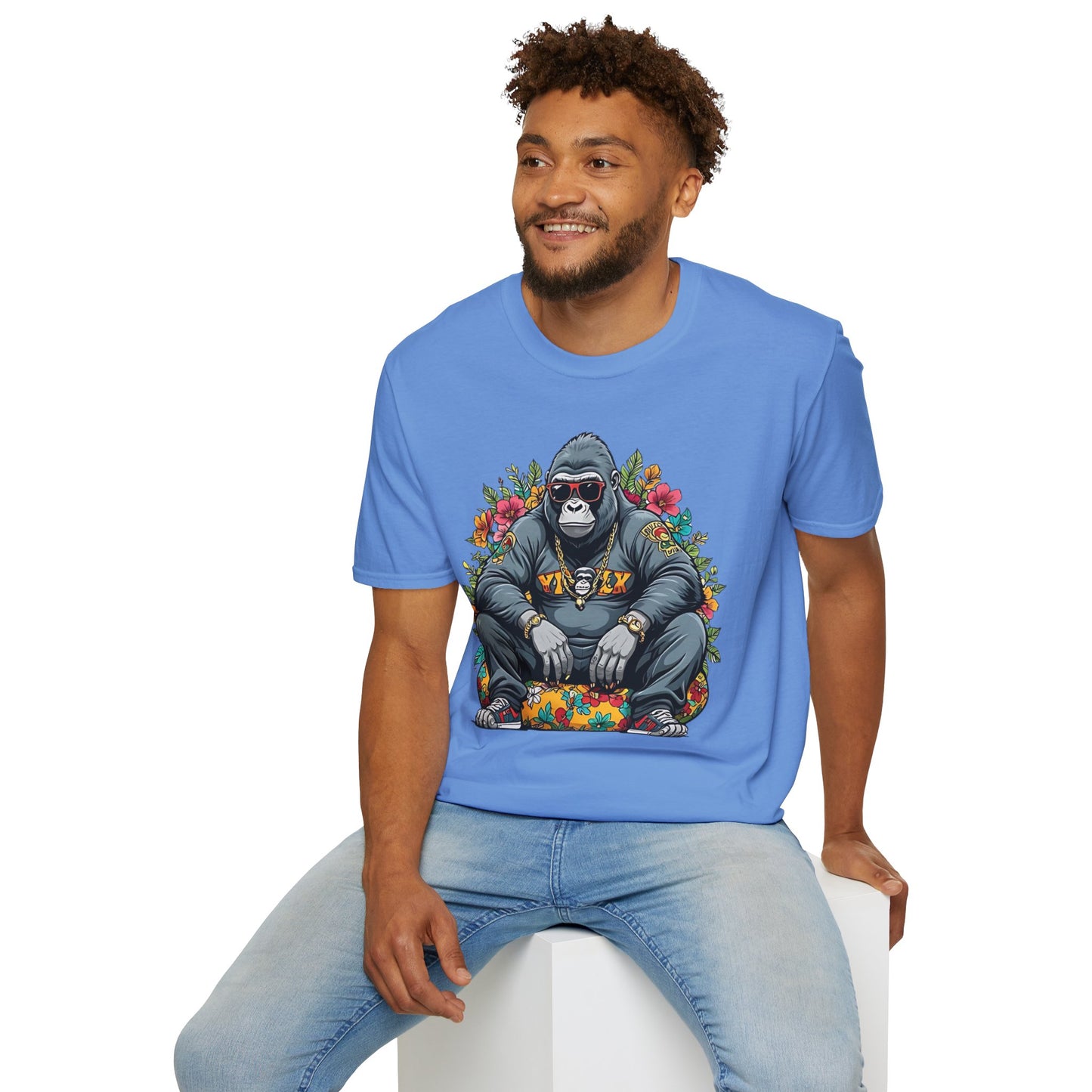 Animals Tees, Funny Animals Shirt, T Shirts with Funny Animals, T-Shirt with Gorilla, Monkey Tees