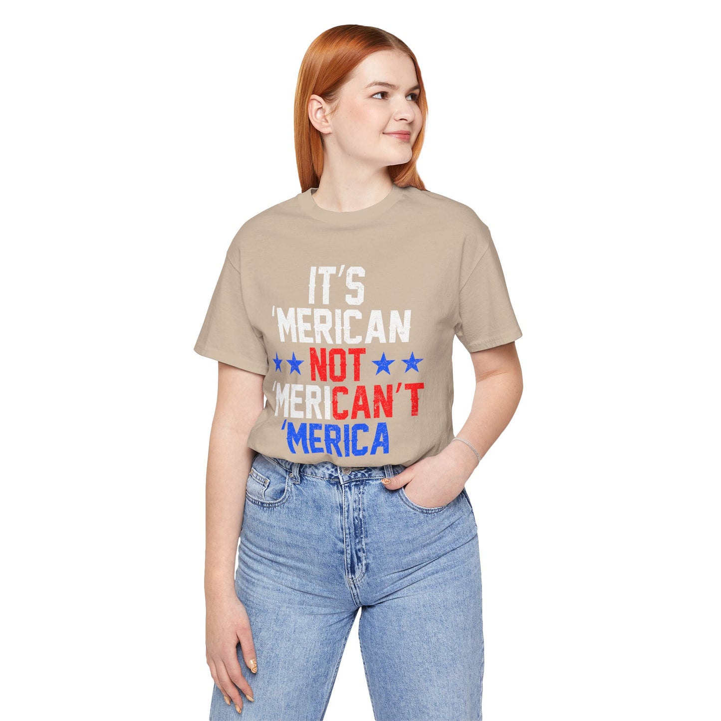 Patriotic USA Stars Graphic Unisex Cotton T-Shirt a5