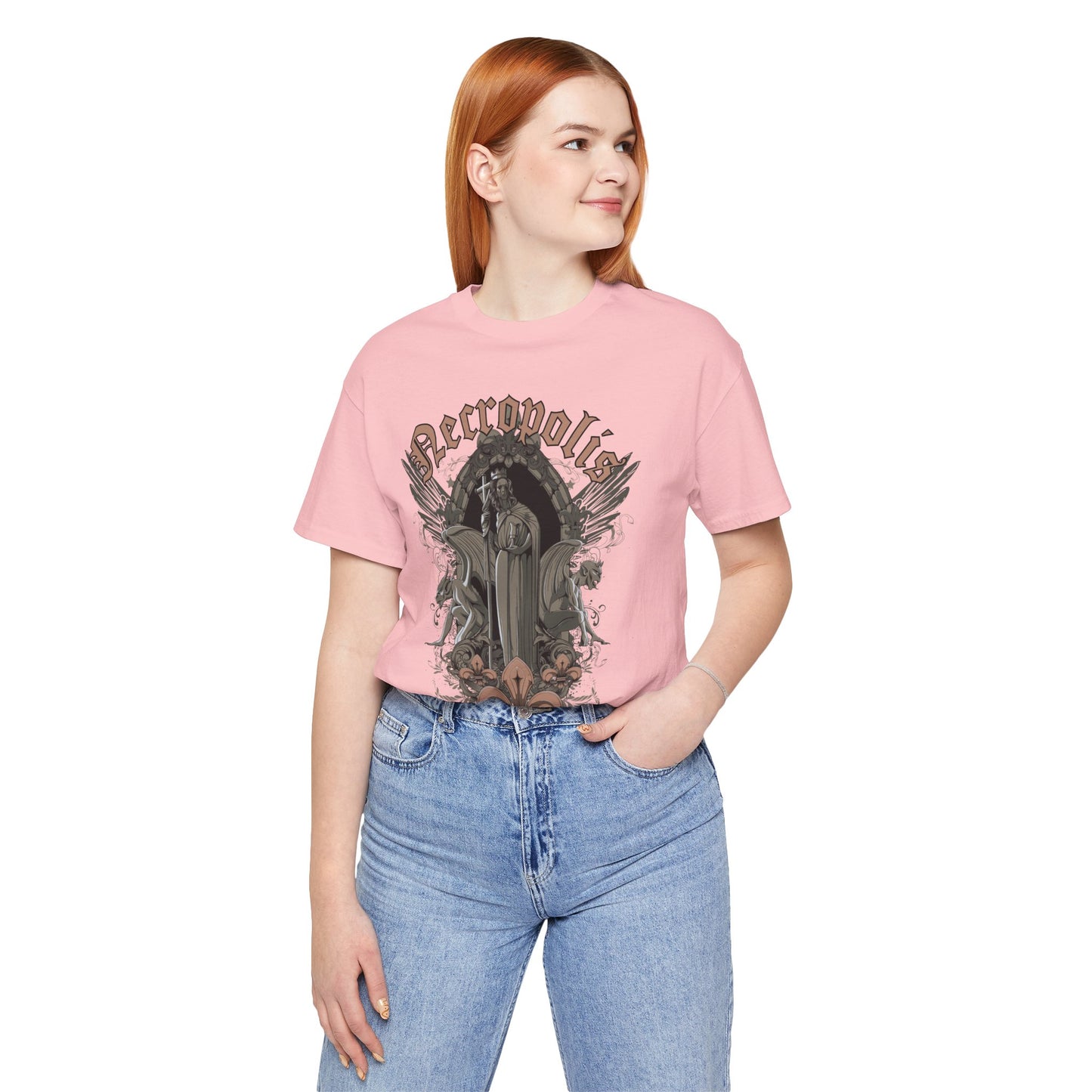 Gothic Skull Graphic Unisex Cotton T-Shirt r7