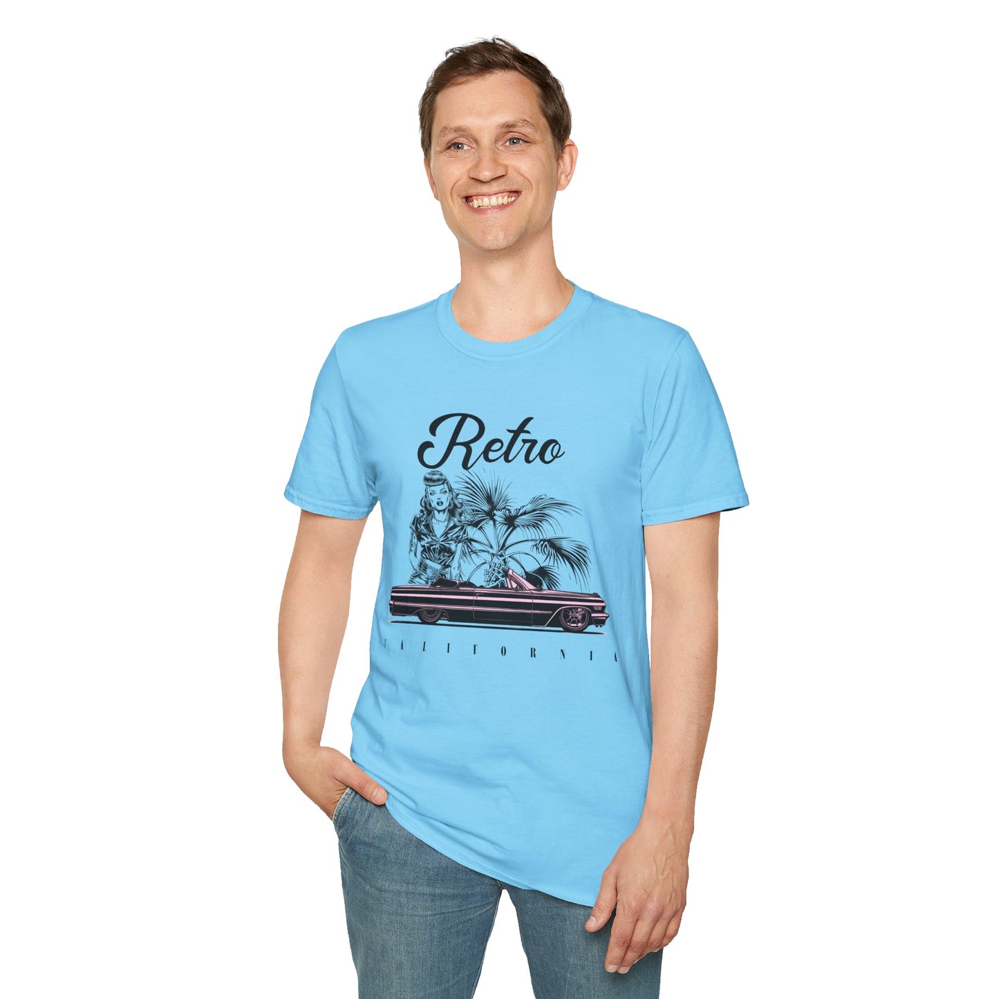 Retro T Shirt, Retro Design Shirt, Retro Art Tee Shirt, T-shirt with Retro Style